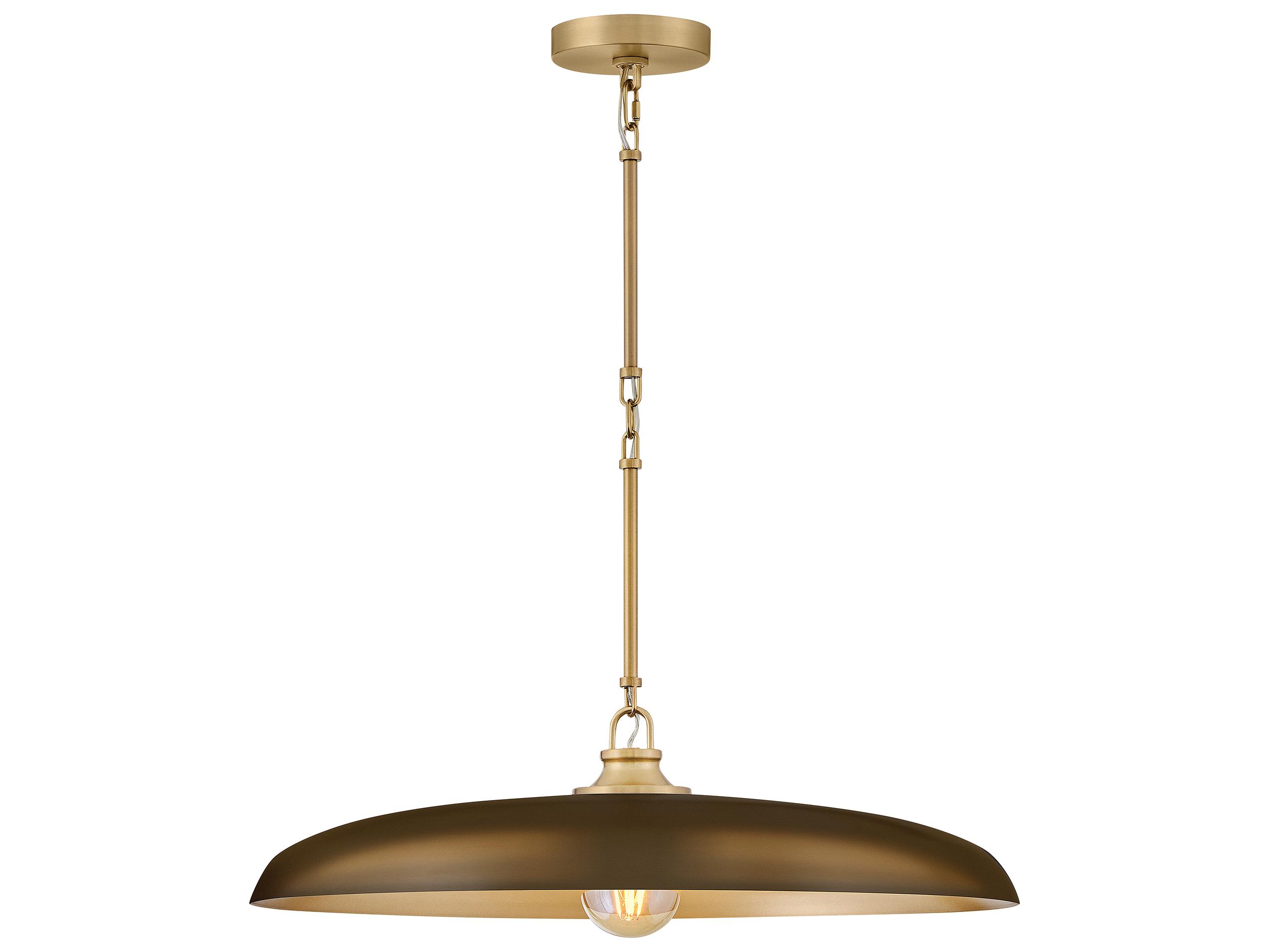 Hinkley Sadie 1-Light Lacquered Brass Heritage Bronze Round Pendant