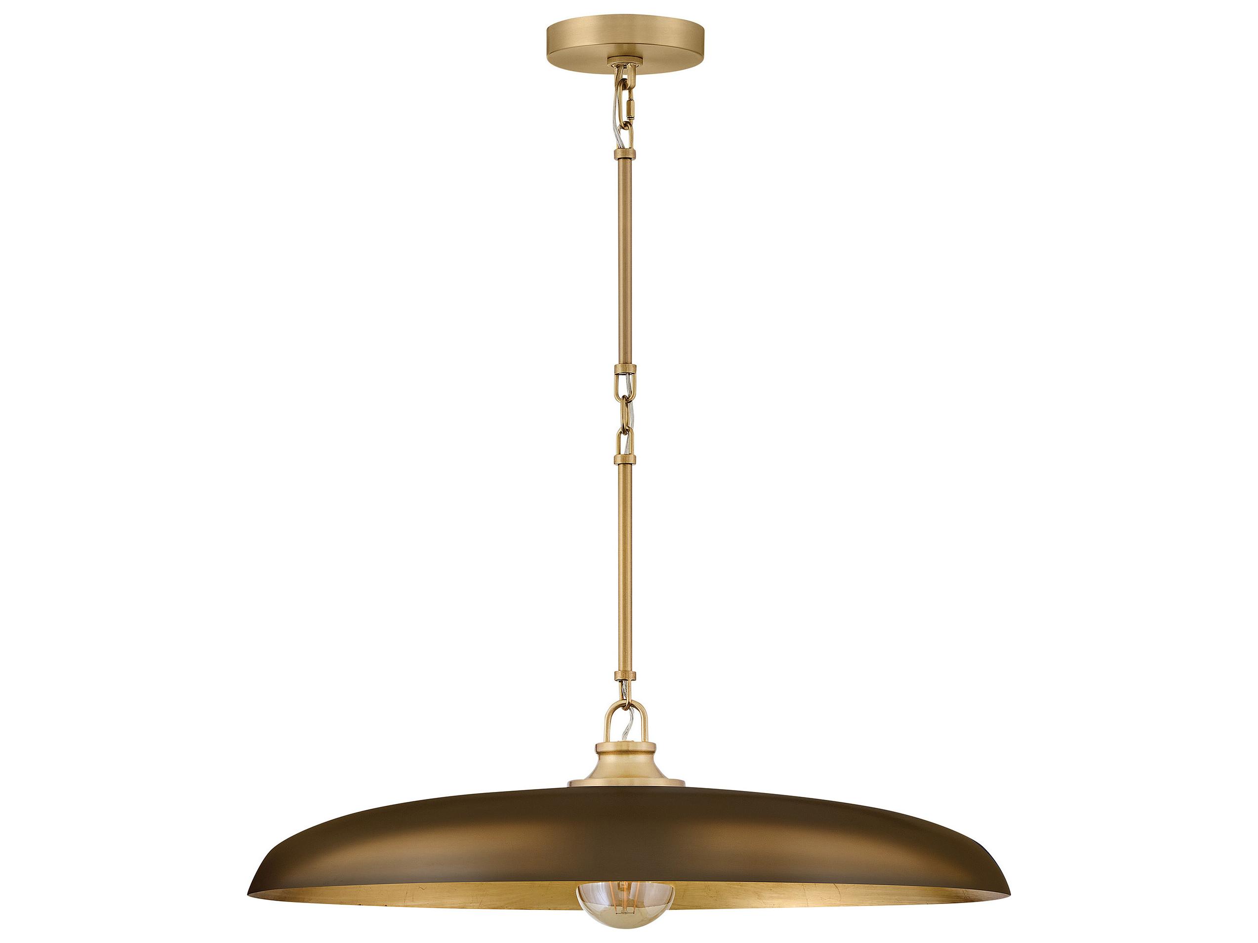 Hinkley Sadie 1-Light Lacquered Brass Heritage Bronze Round Pendant
