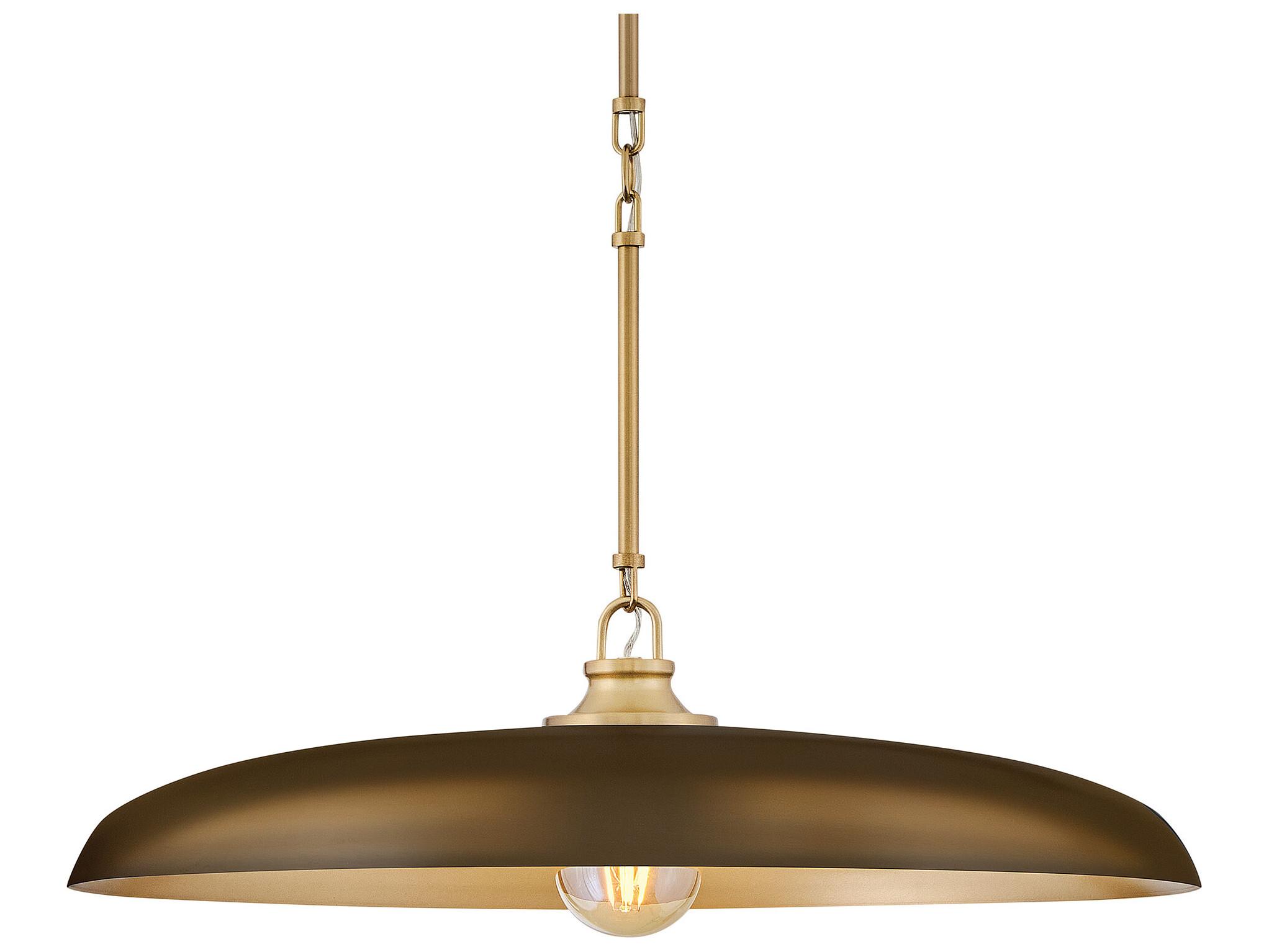 Hinkley Sadie 1-Light Lacquered Brass Heritage Bronze Round Pendant