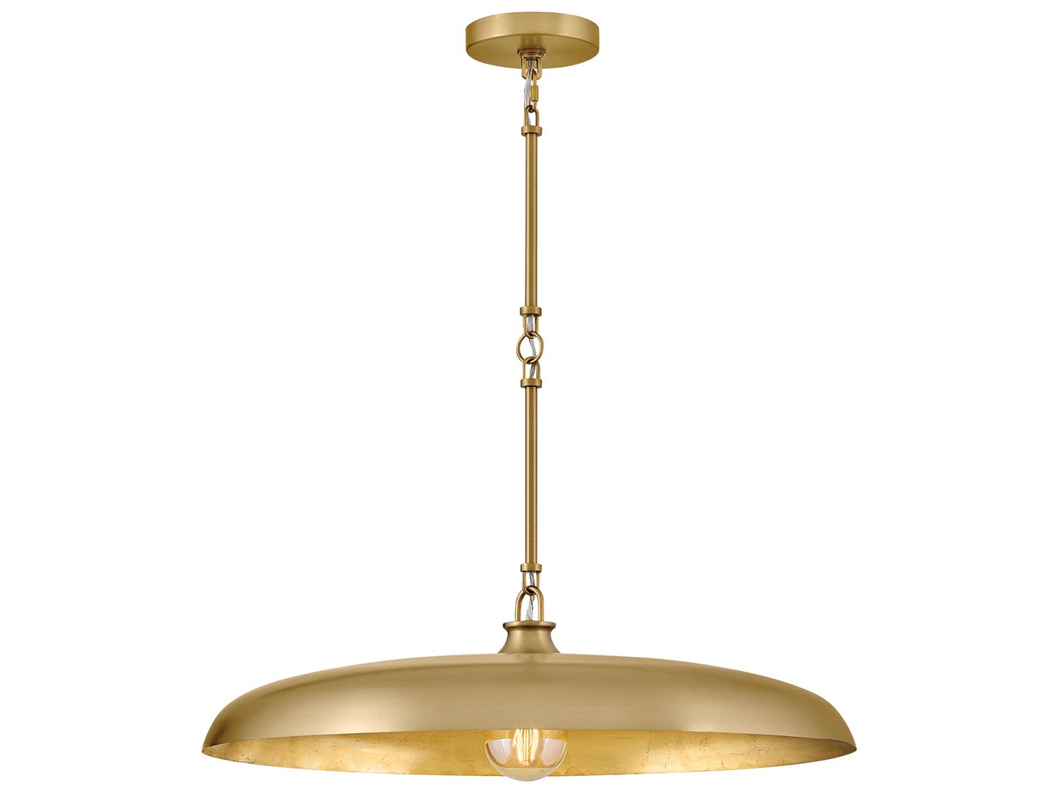 Hinkley Sadie 1-Light Lacquered Brass Dome Pendant