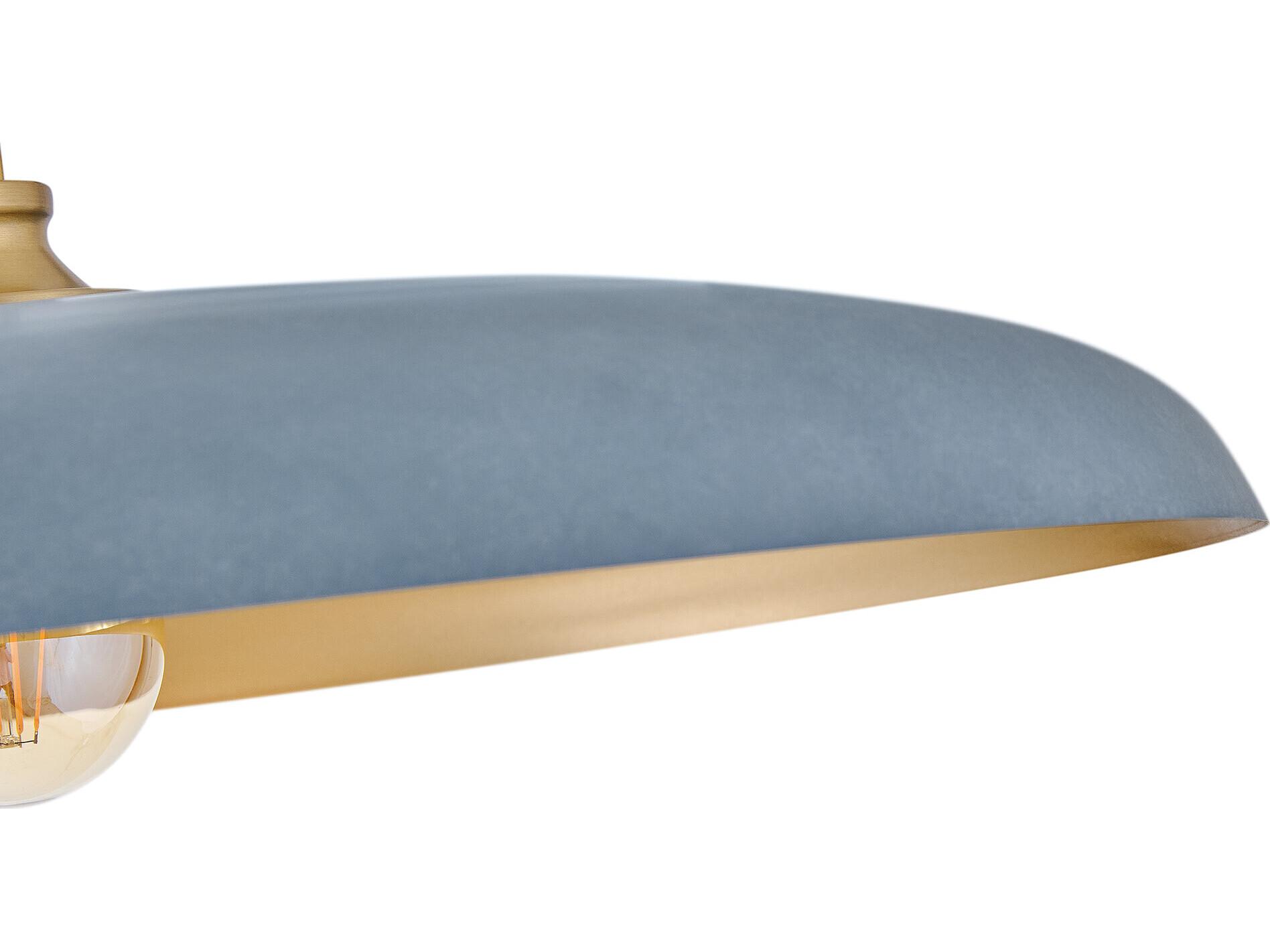 Hinkley Sadie 1-Light Lacquered Brass Vintage Denim Blue Round Pendant