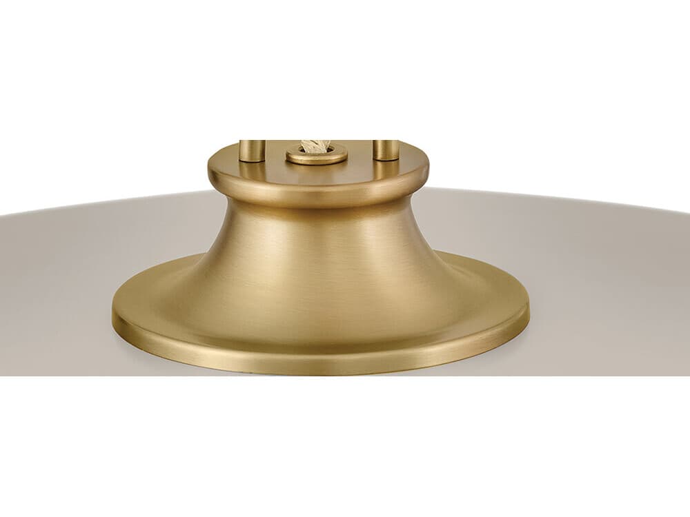 Hinkley Sadie 1-Light Lacquered Brass Gray Dome Pendant