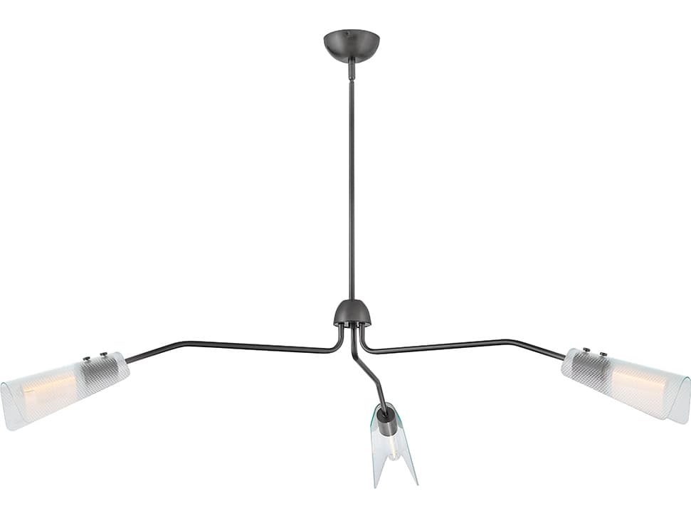 Hinkley Altman 3-Light Gunmetal Chandelier