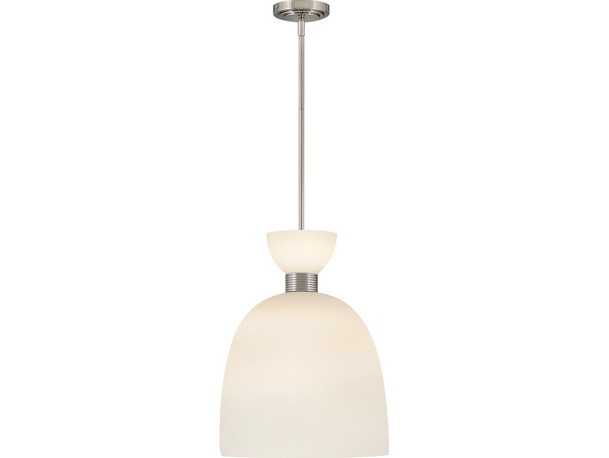 Hinkley Lisa McDennon 2-Light Polished Nickel Bell Pendant