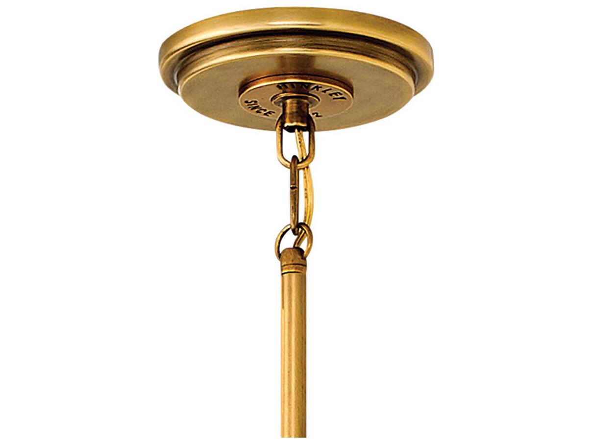 Hinkley Fletcher 2-Light Aged Zinc Brown Glass Globe Pendant