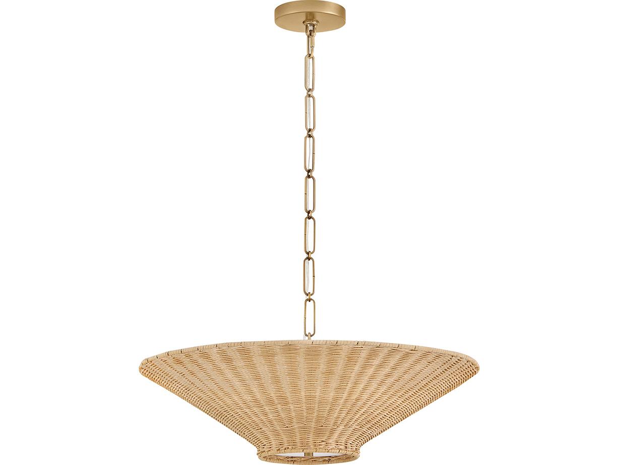 Hinkley Delia 4-Light Heritage Brass Pendant
