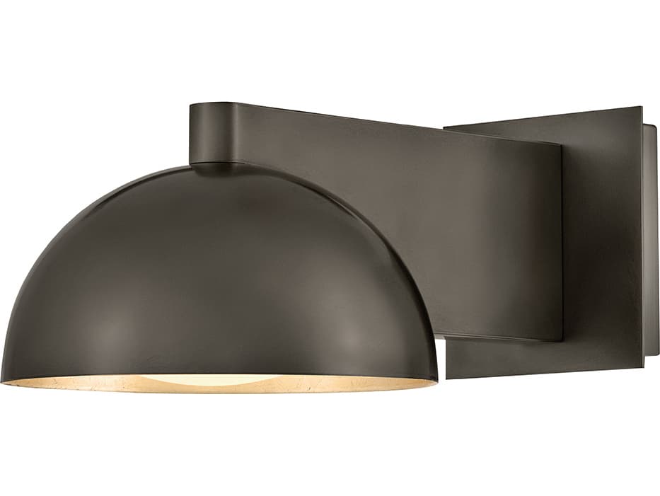 Hinkley Vargas 1-Light Black Oxide Gold Leaf Wall Sconce