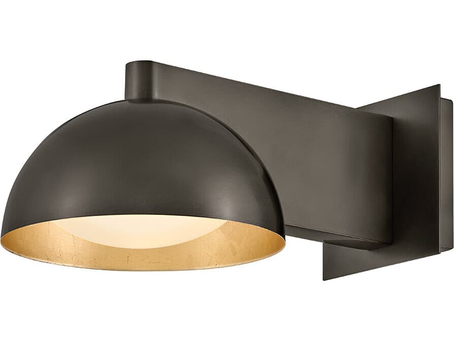 Hinkley Vargas 1-Light Black Oxide Gold Leaf Wall Sconce