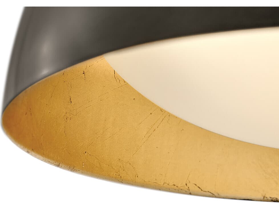 Hinkley Vargas 1-Light Black Oxide Gold Leaf Wall Sconce