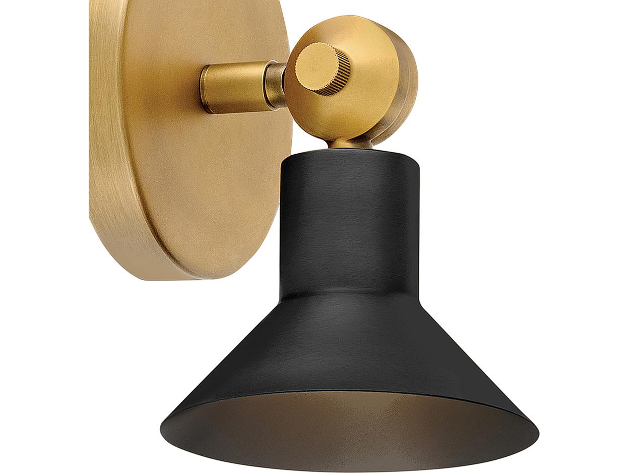 Hinkley Dom Heritage Brass Black Wall Sconce
