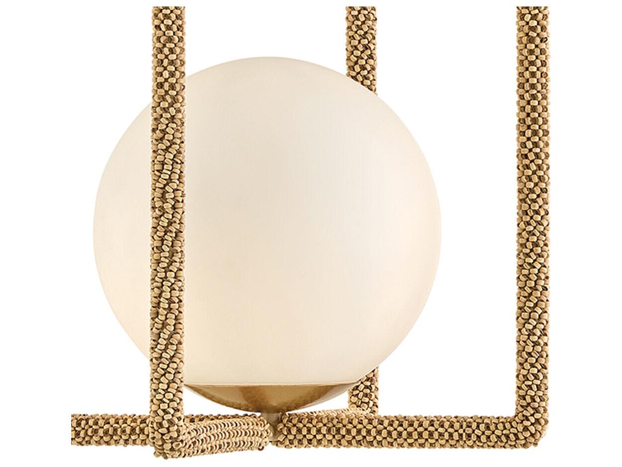 Hinkley Keona 1-Light Deluxe Gold Globe Semi Flush Mount