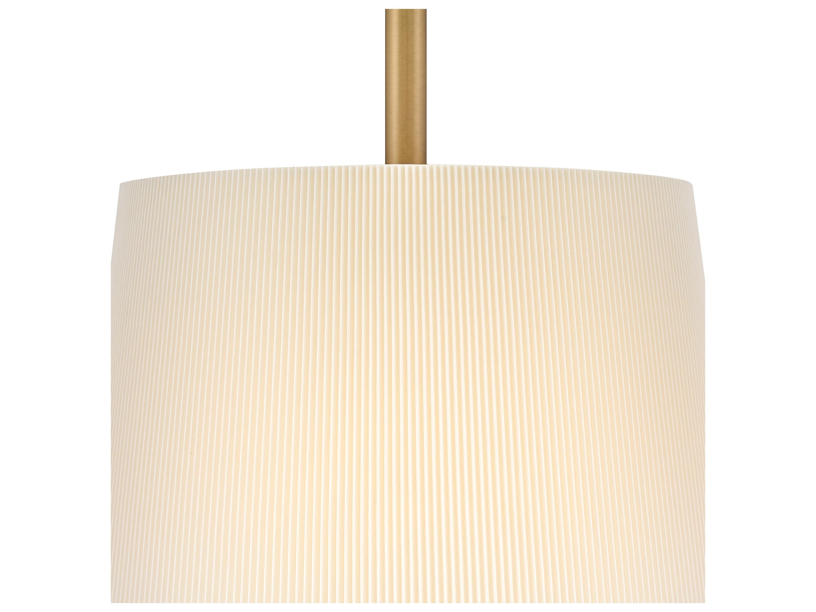 Hinkley Clive 4-Light Heritage Brass Drum Pendant