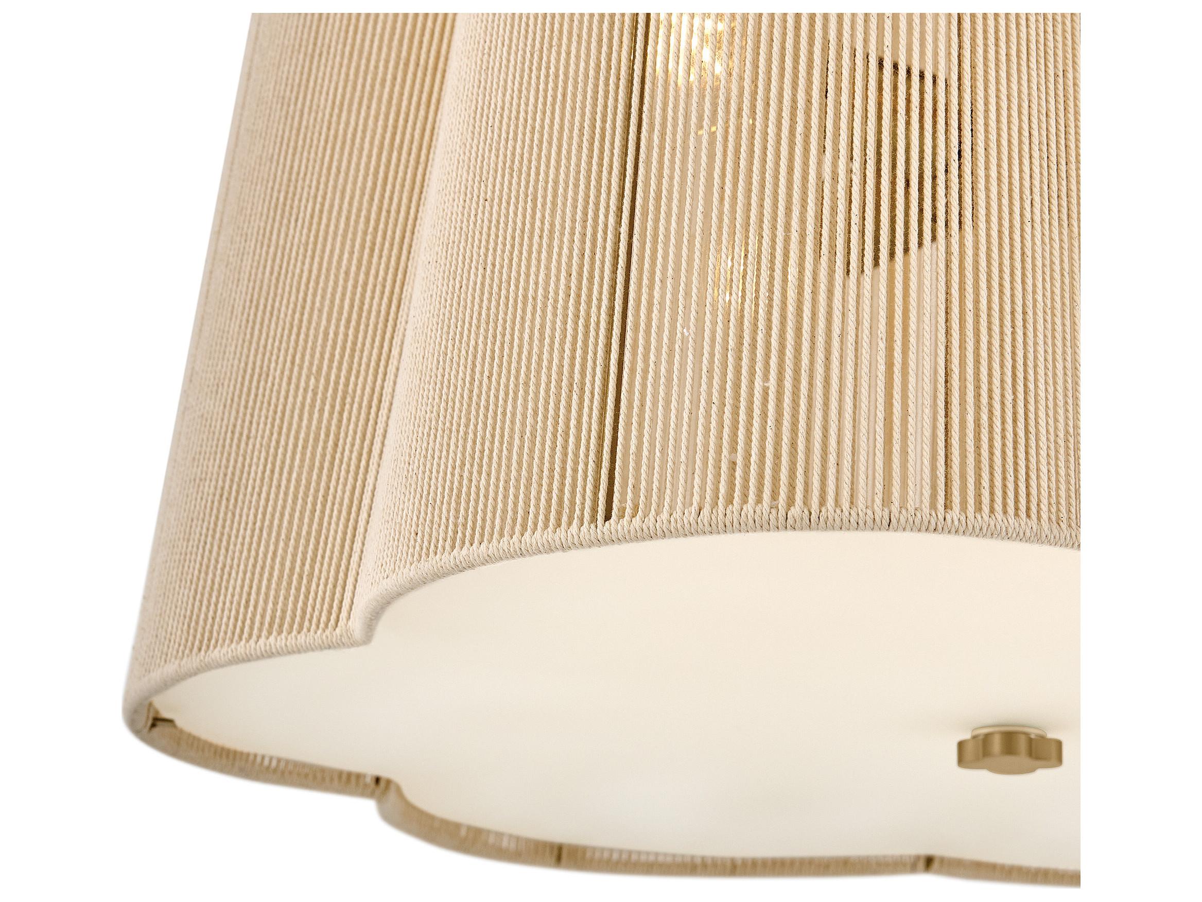 Hinkley Sasha 4-Light Lacquered Brass Drum Pendant