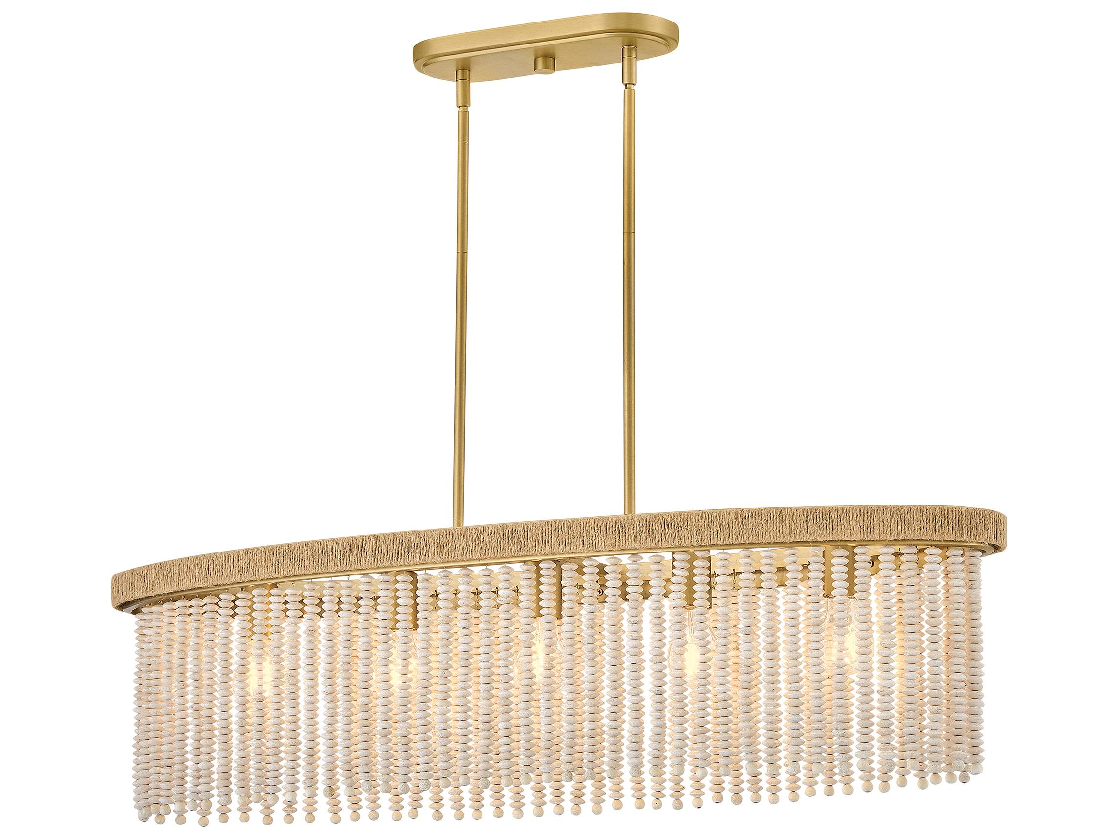 Hinkley Indra 5-Light Lacquered Brass Island Pendant
