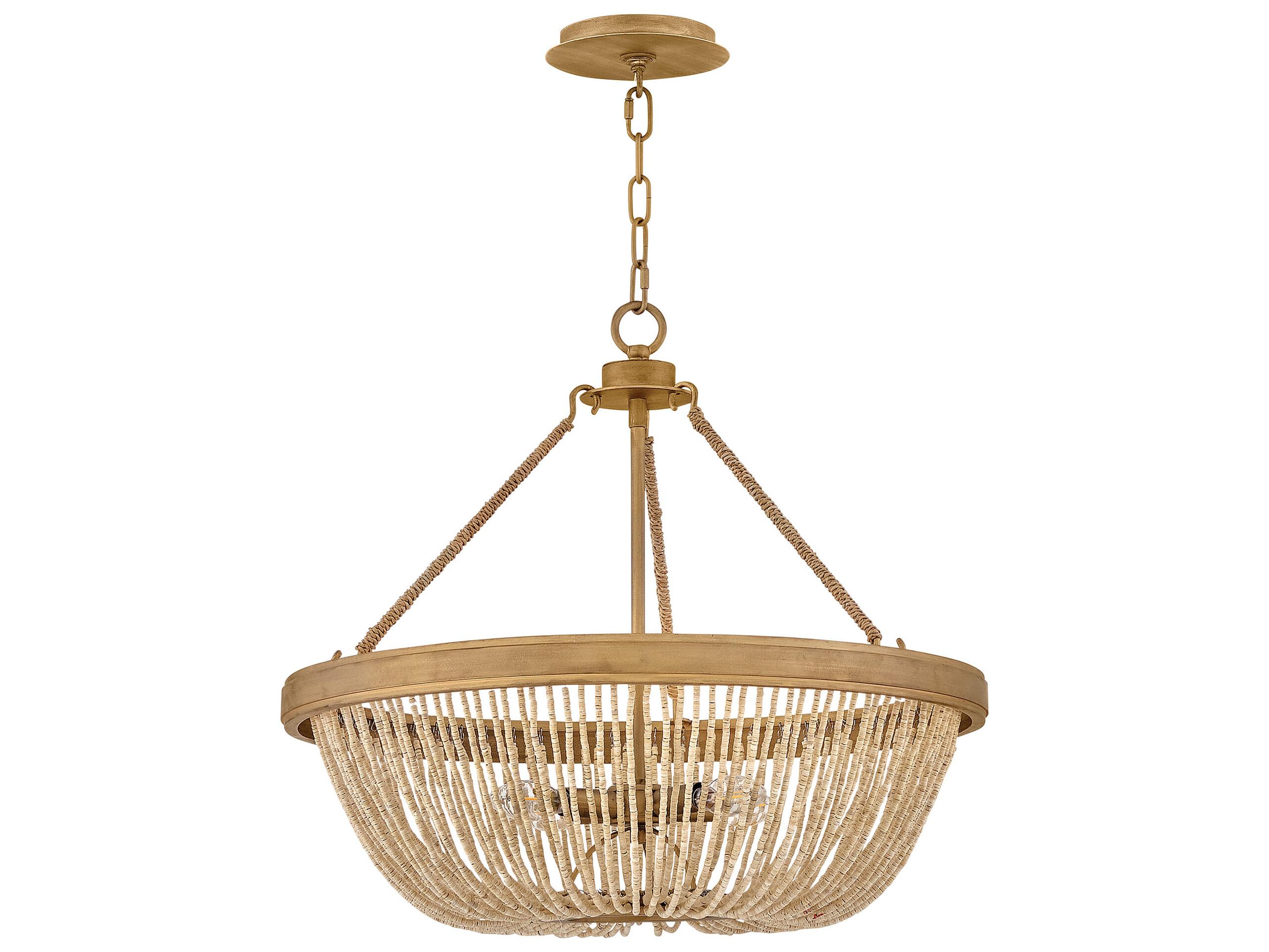 Hinkley Tula 4-Light Burnished Gold Round Pendant