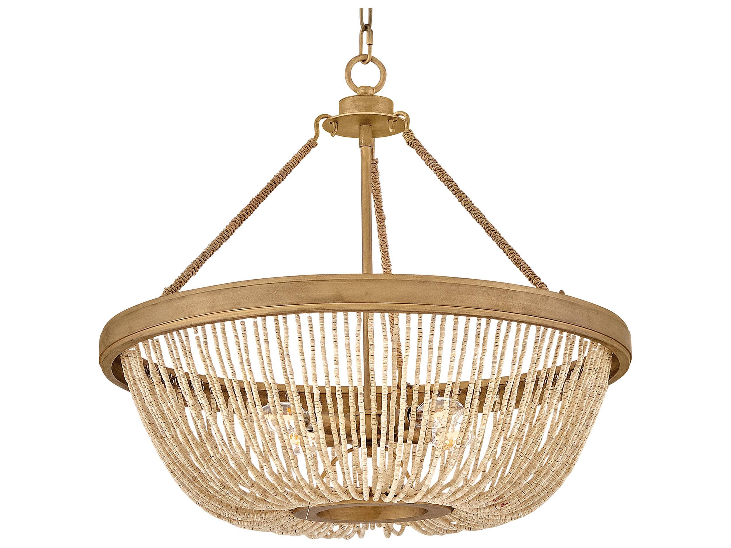 Hinkley Tula 4-Light Burnished Gold Round Pendant