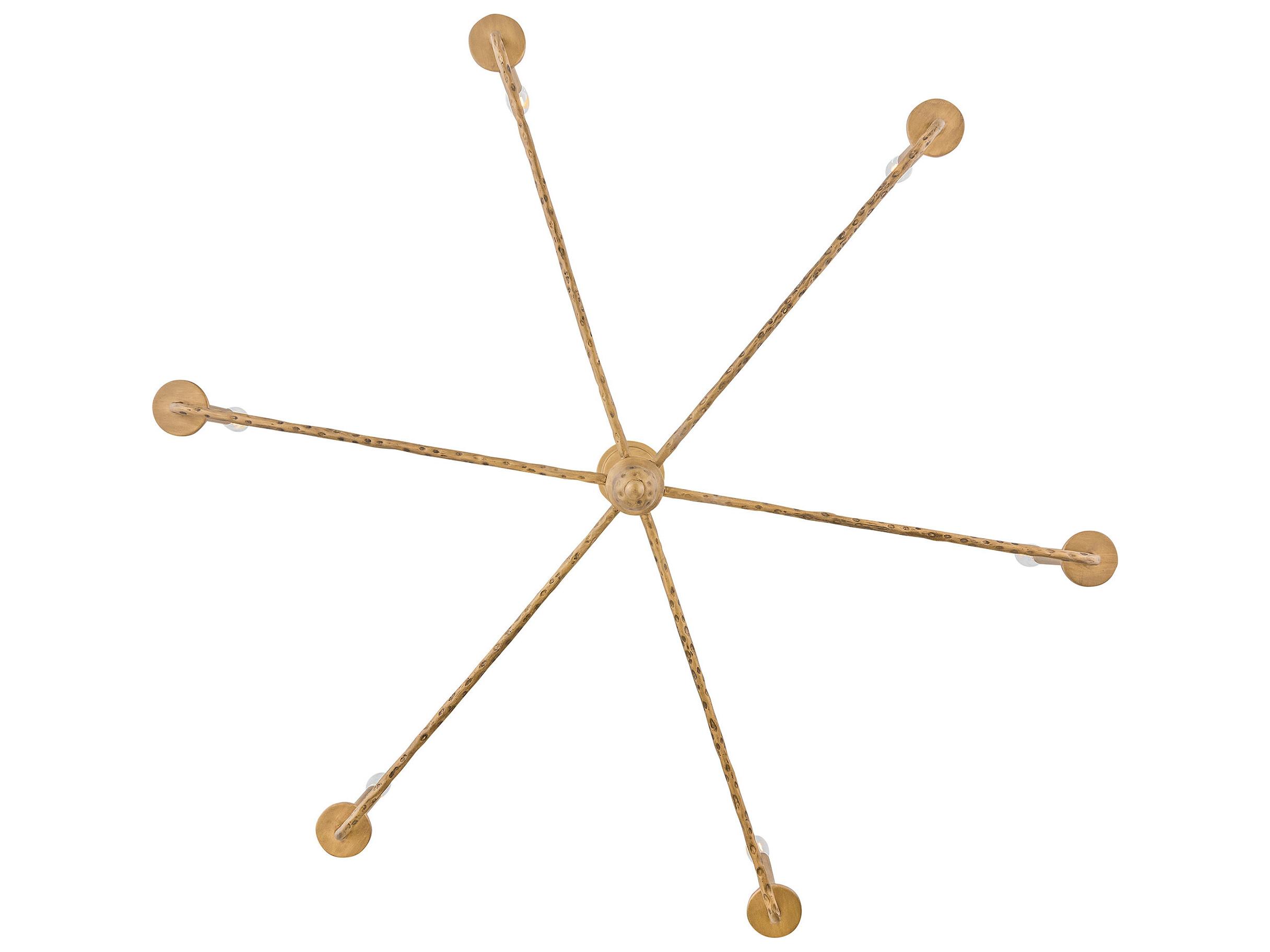 Hinkley Ansel 6-Light Burnished Gold Candelabra Chandelier