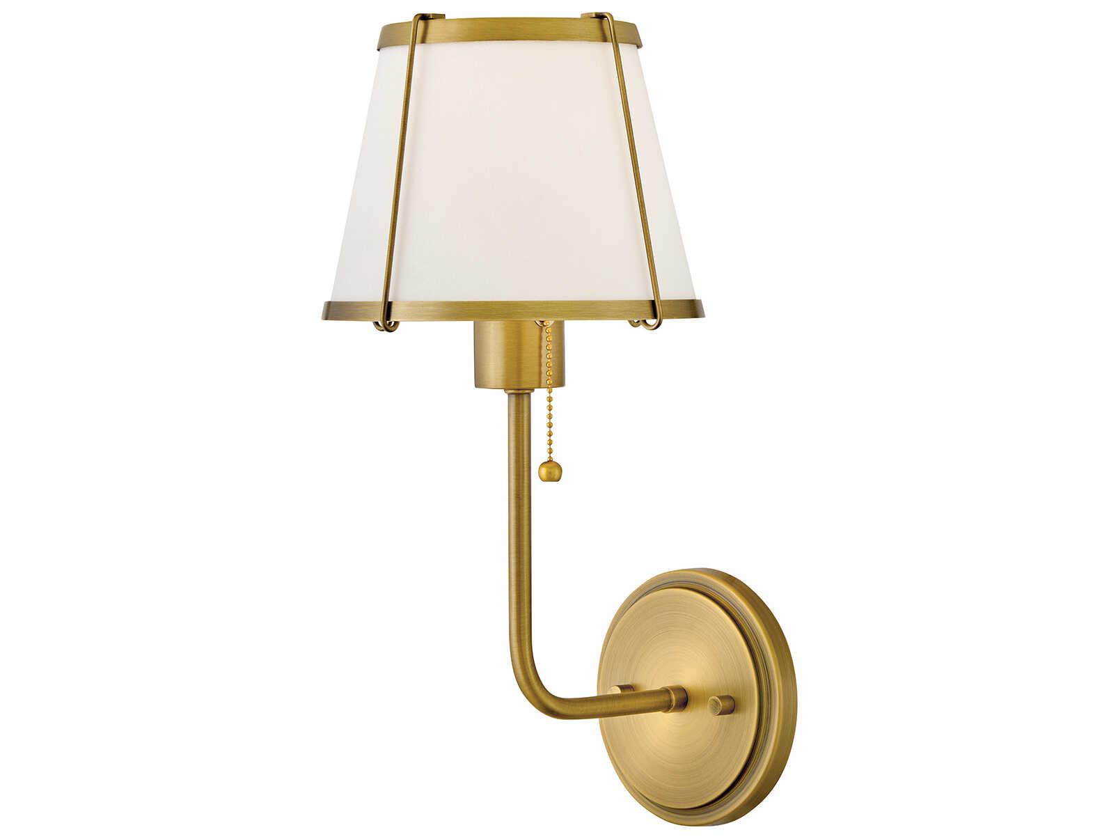 Hinkley Clarke 1-Light Lacquered Dark Brass Wall Sconce