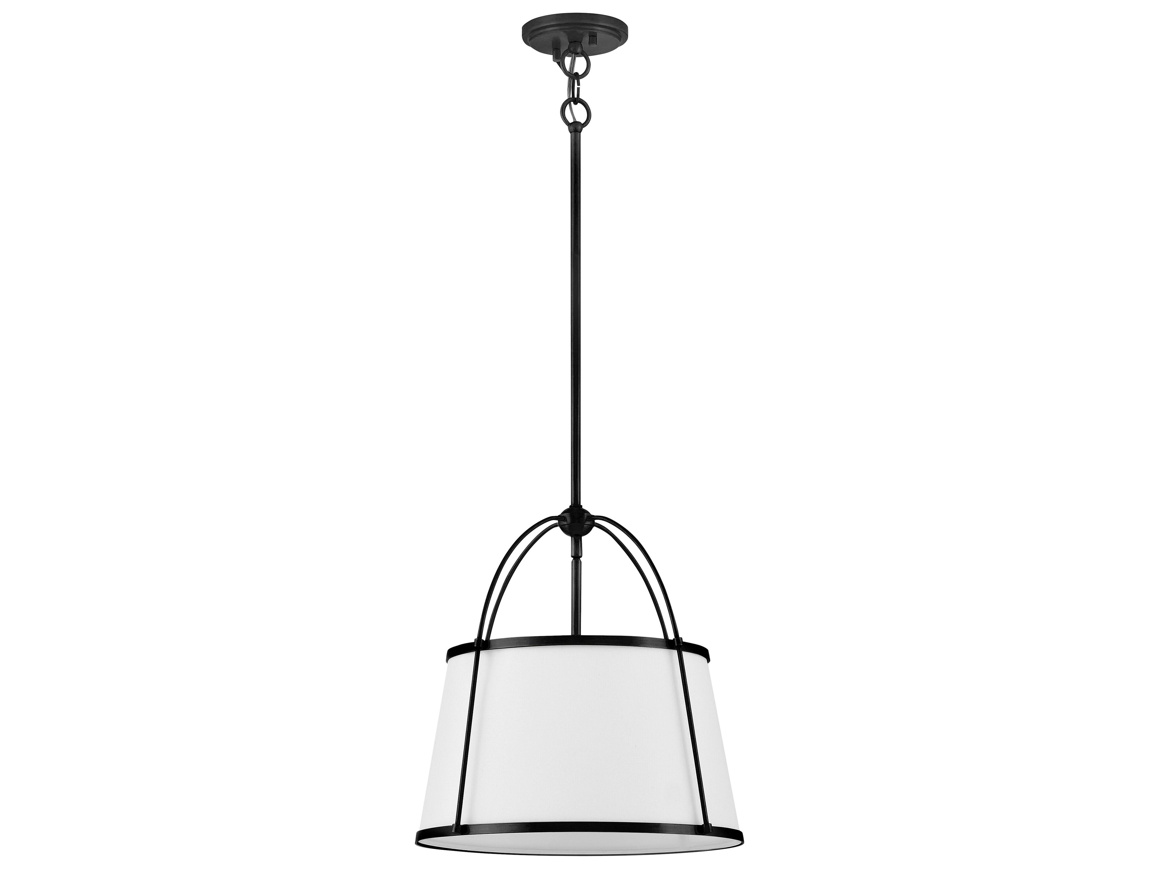 Hinkley Clarke 1-Light Black Drum Pendant