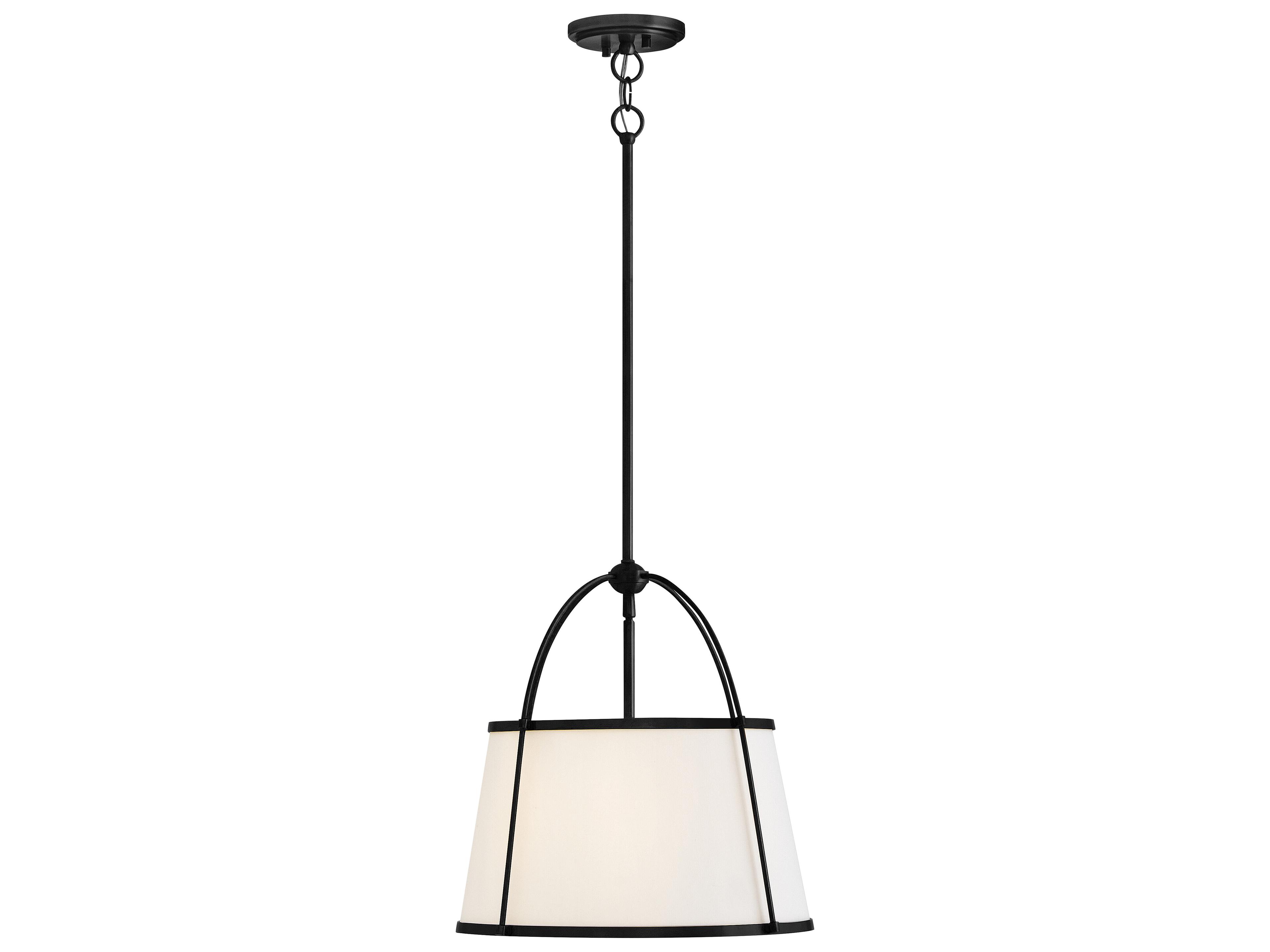 Hinkley Clarke 1-Light Black Drum Pendant