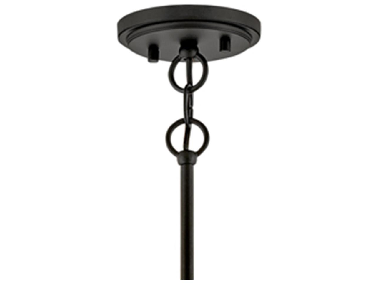 Hinkley Clarke 4-Light Black Lacquered Dark Brass Pendant