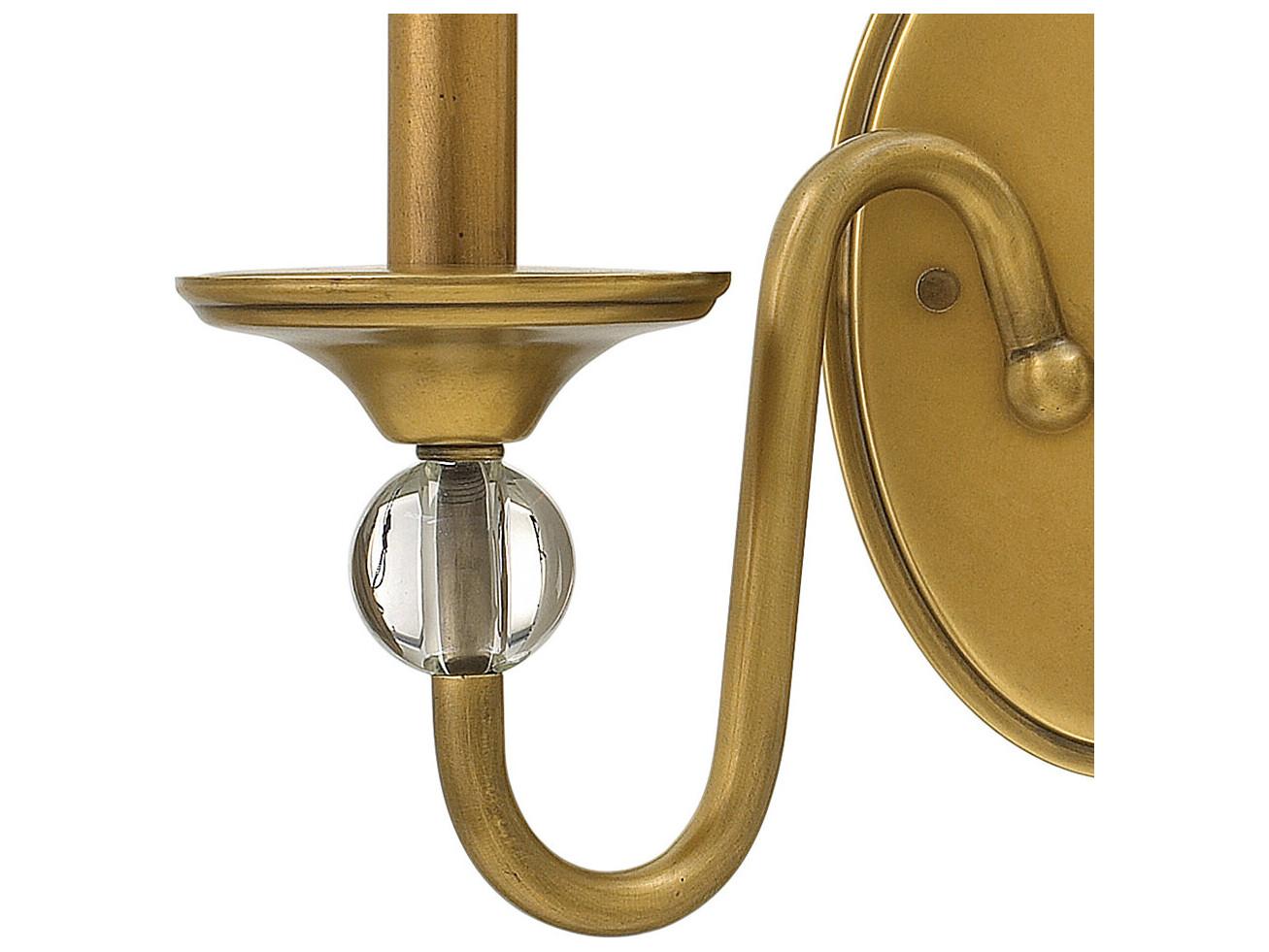 Hinkley Eleanor 2-Light Heritage Brass Wall Sconce