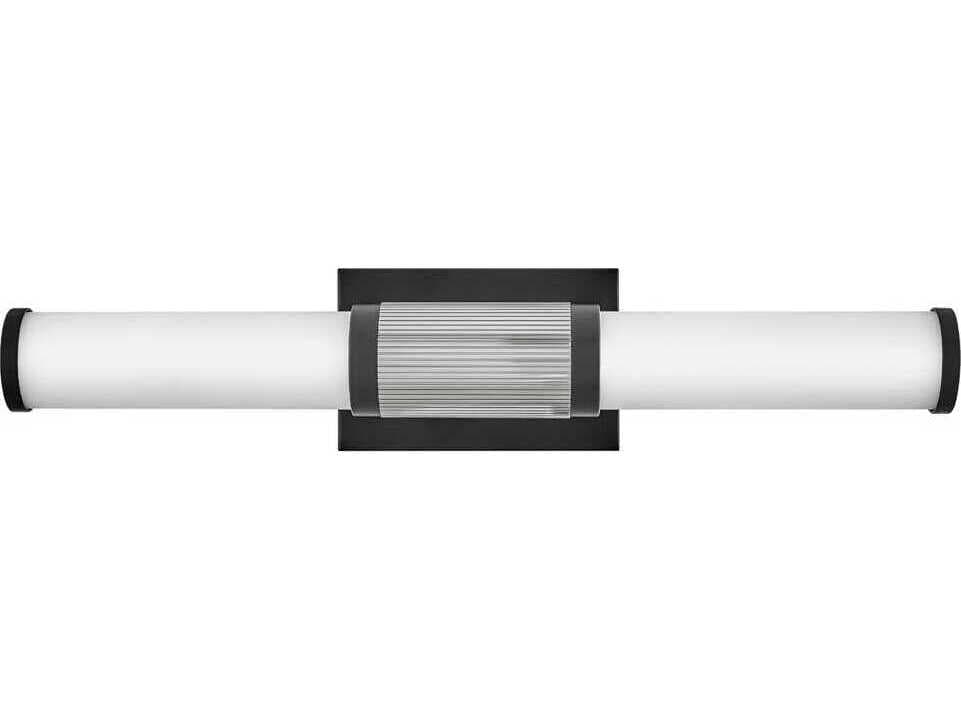 Hinkley Zevi Black Chrome Glass LED Vanity Light
