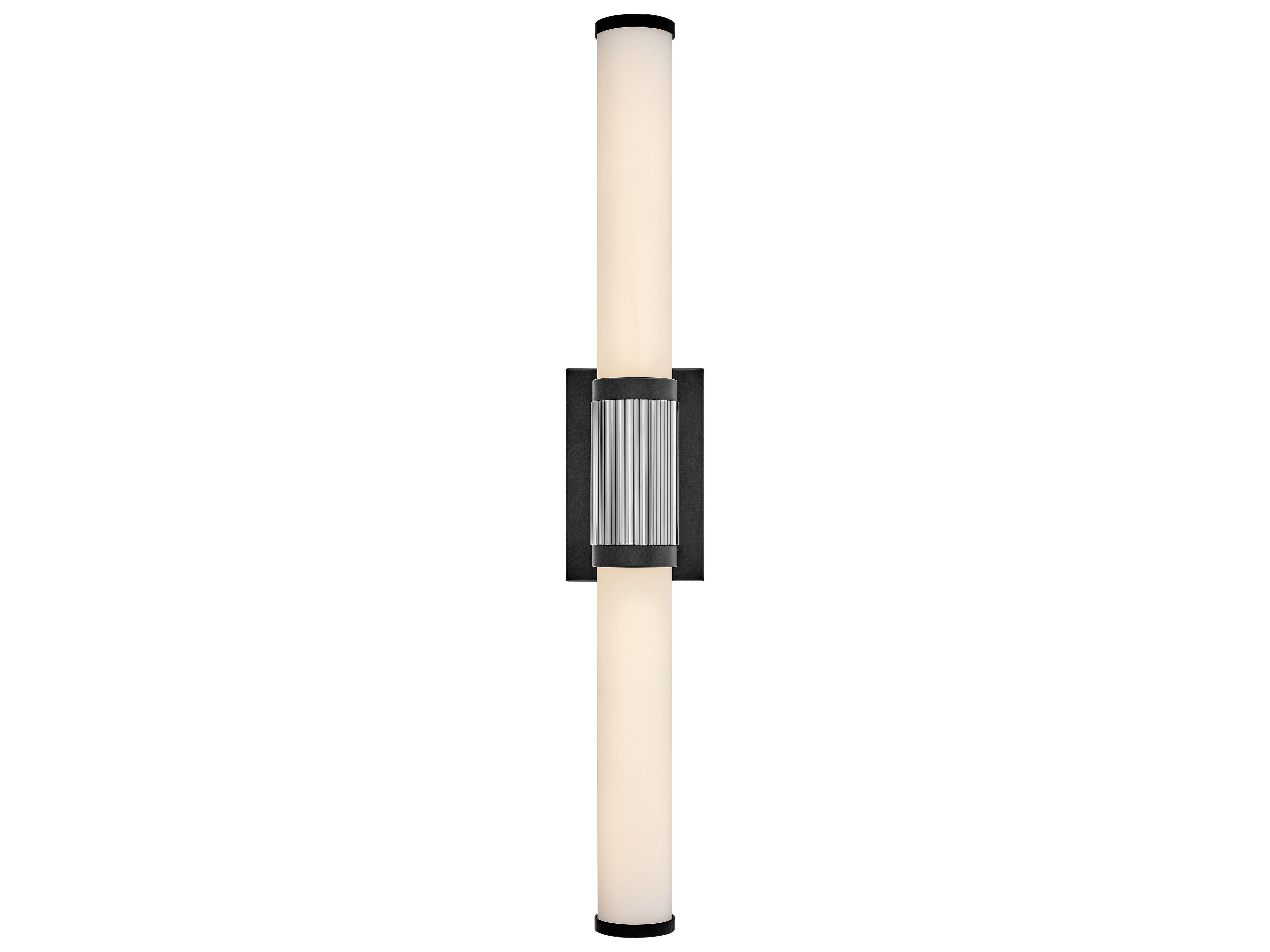 Hinkley Zevi Black Chrome Glass LED Vanity Light