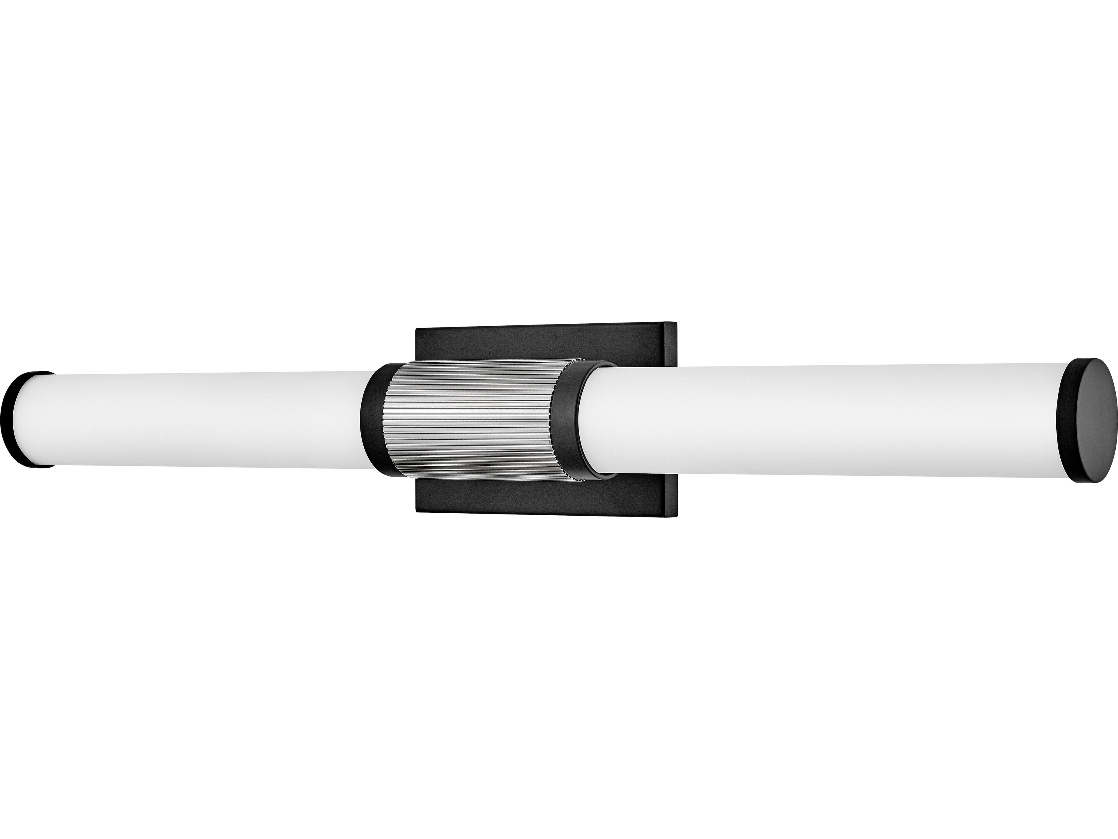 Hinkley Zevi Black Chrome Glass LED Vanity Light