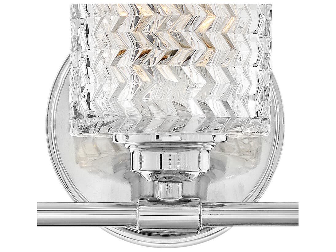 Hinkley Elle 3-Light Chrome Glass Vanity Light