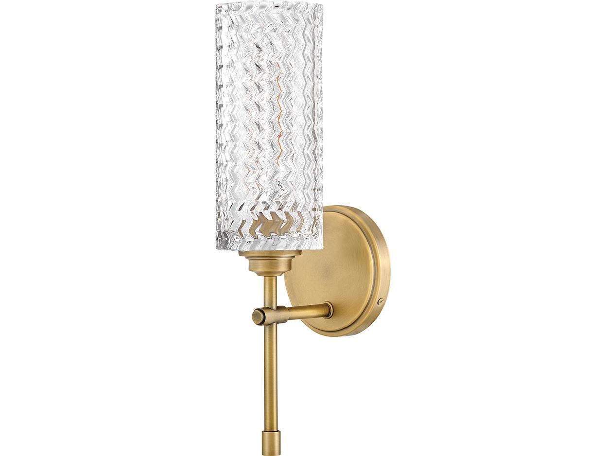Hinkley Elle 1-Light Heritage Brass Wall Sconce