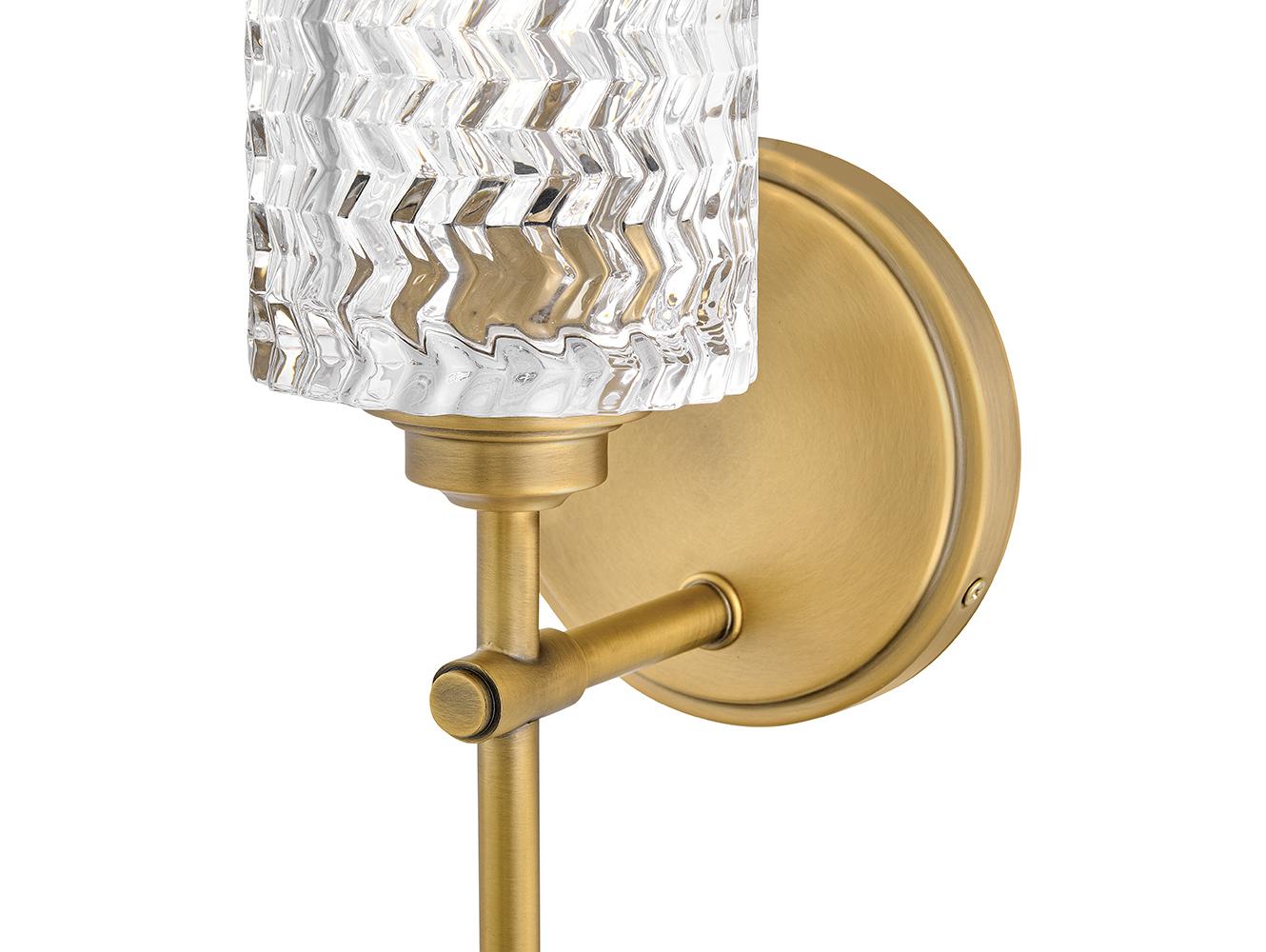 Hinkley Elle 1-Light Heritage Brass Wall Sconce