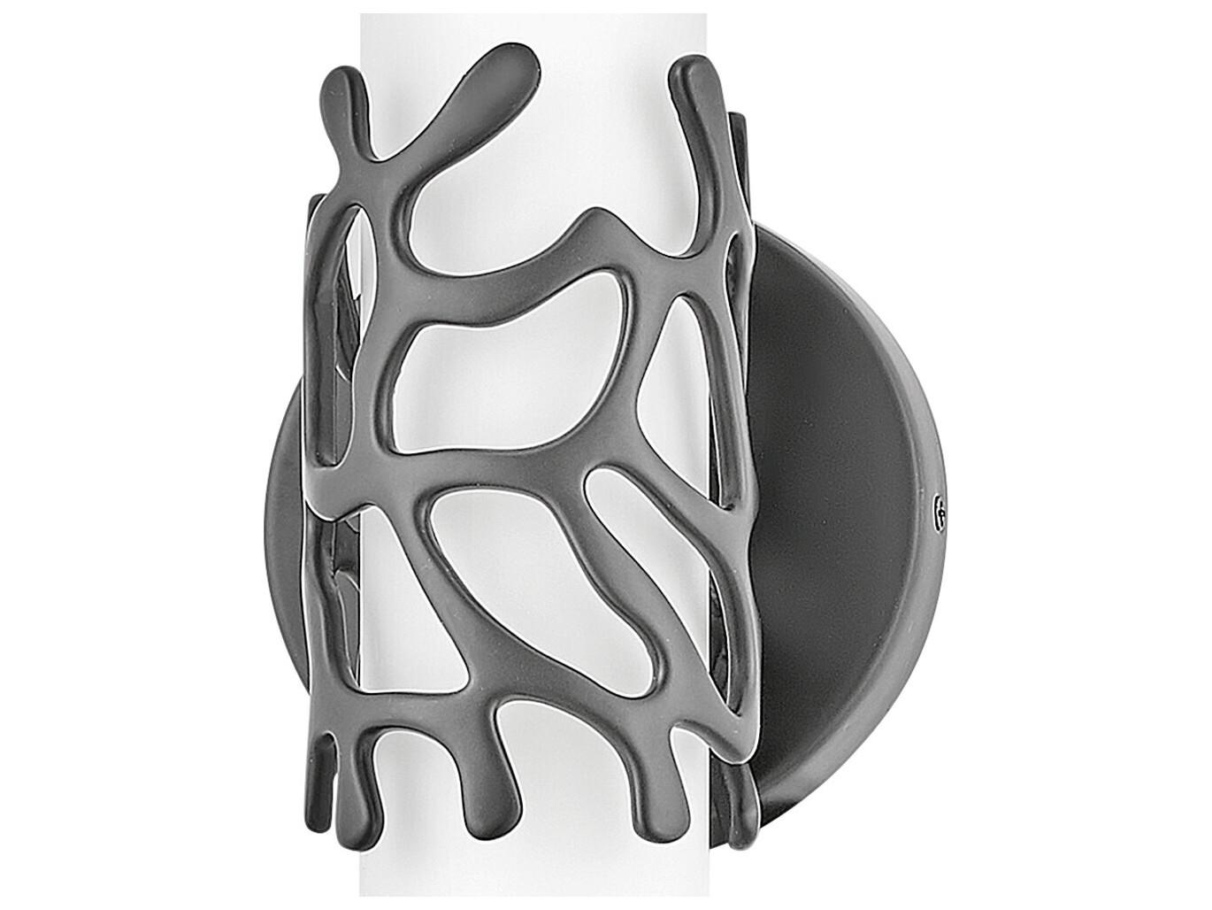 Hinkley Lyra Black Glass LED Wall Sconce