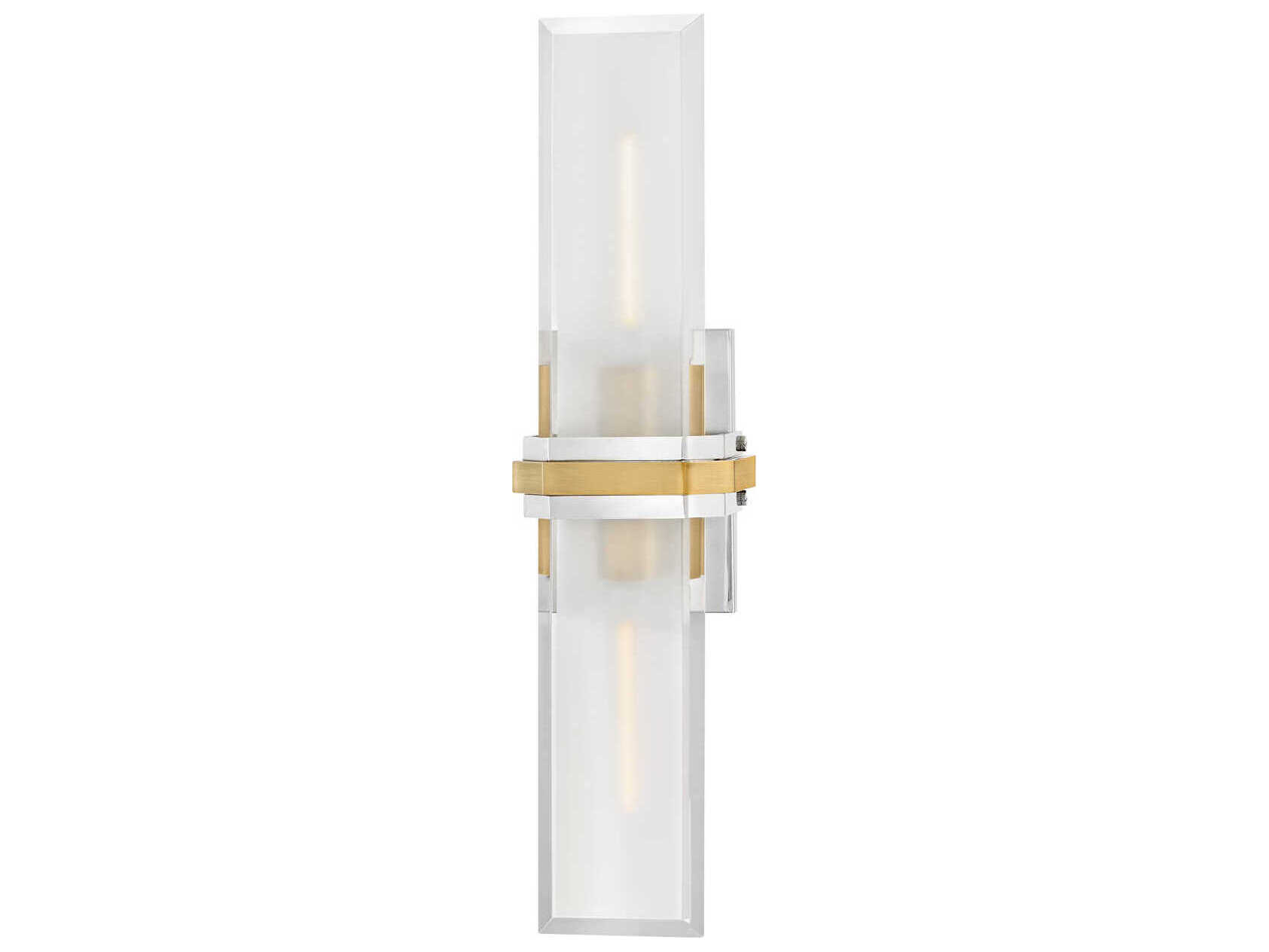 Hinkley Kipton 2-Light Polished Nickel Heritage Brass Wall Sconce