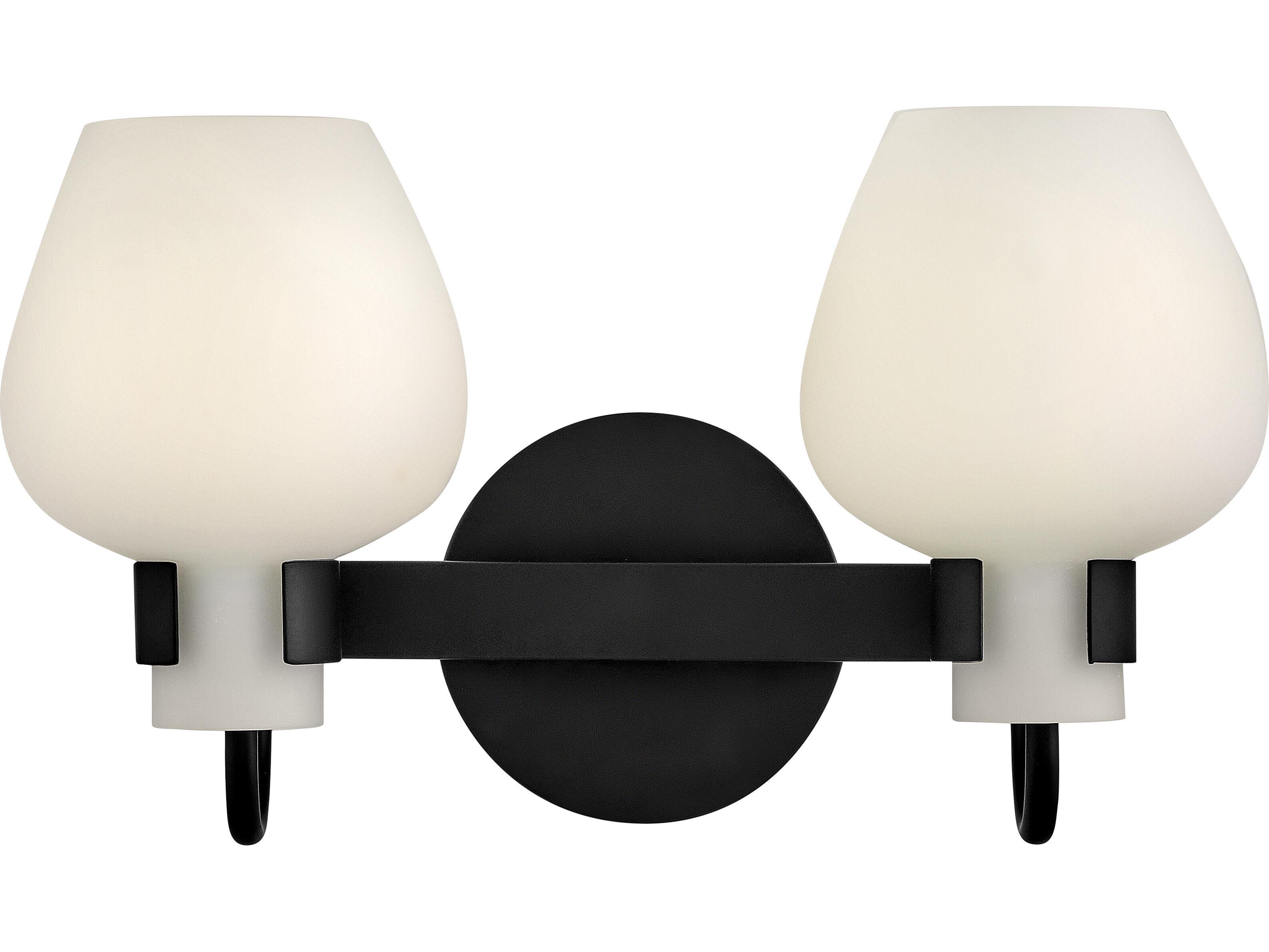 Hinkley Sylvie 2-Light Black Vanity Light