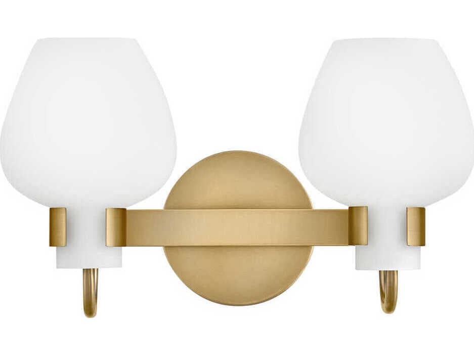 Hinkley Sylvie 2-Light Heritage Brass Vanity Light