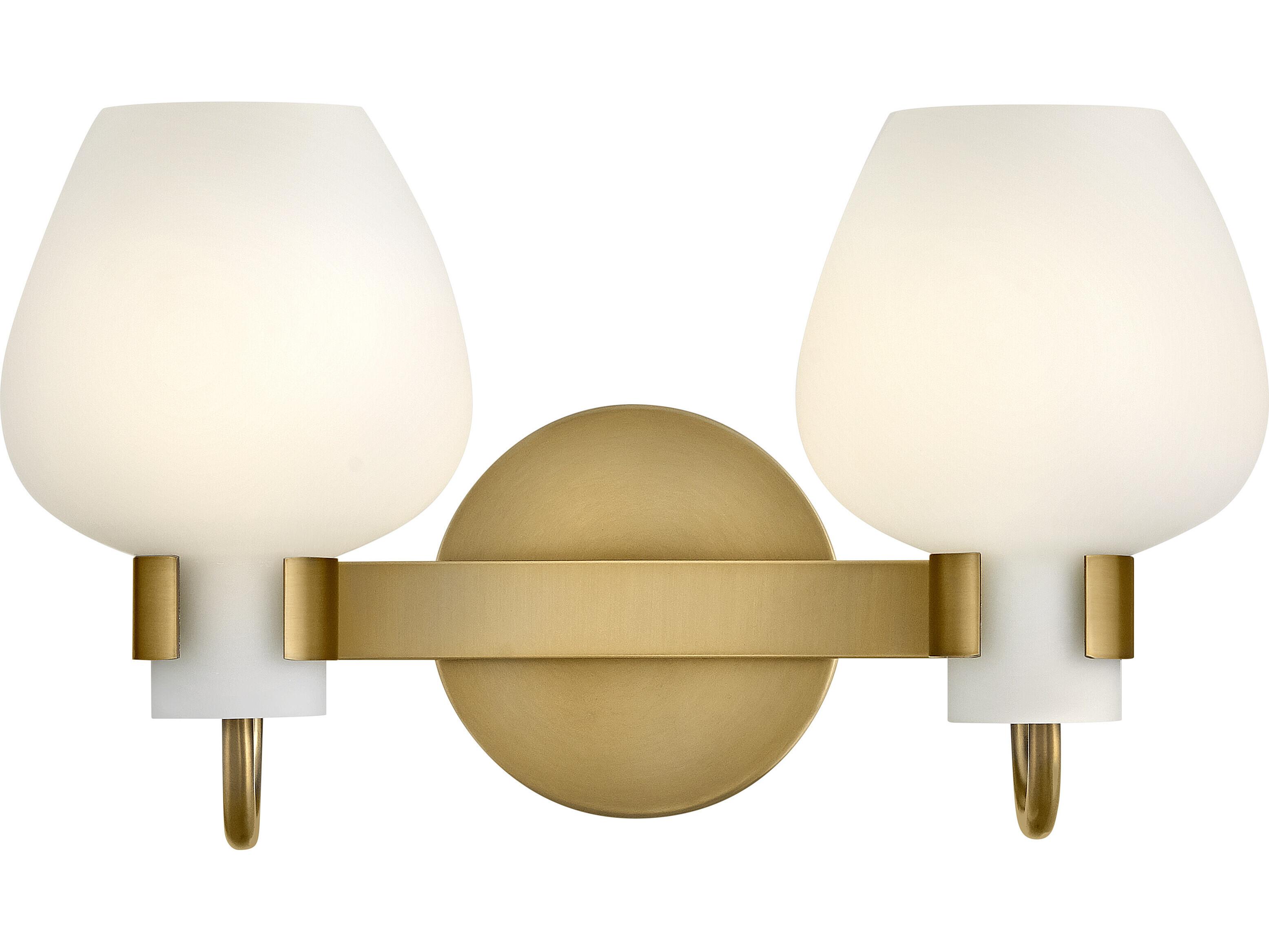 Hinkley Sylvie 2-Light Heritage Brass Vanity Light
