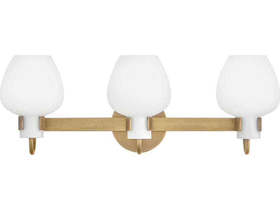Hinkley Sylvie 3-Light Heritage Brass Vanity Light