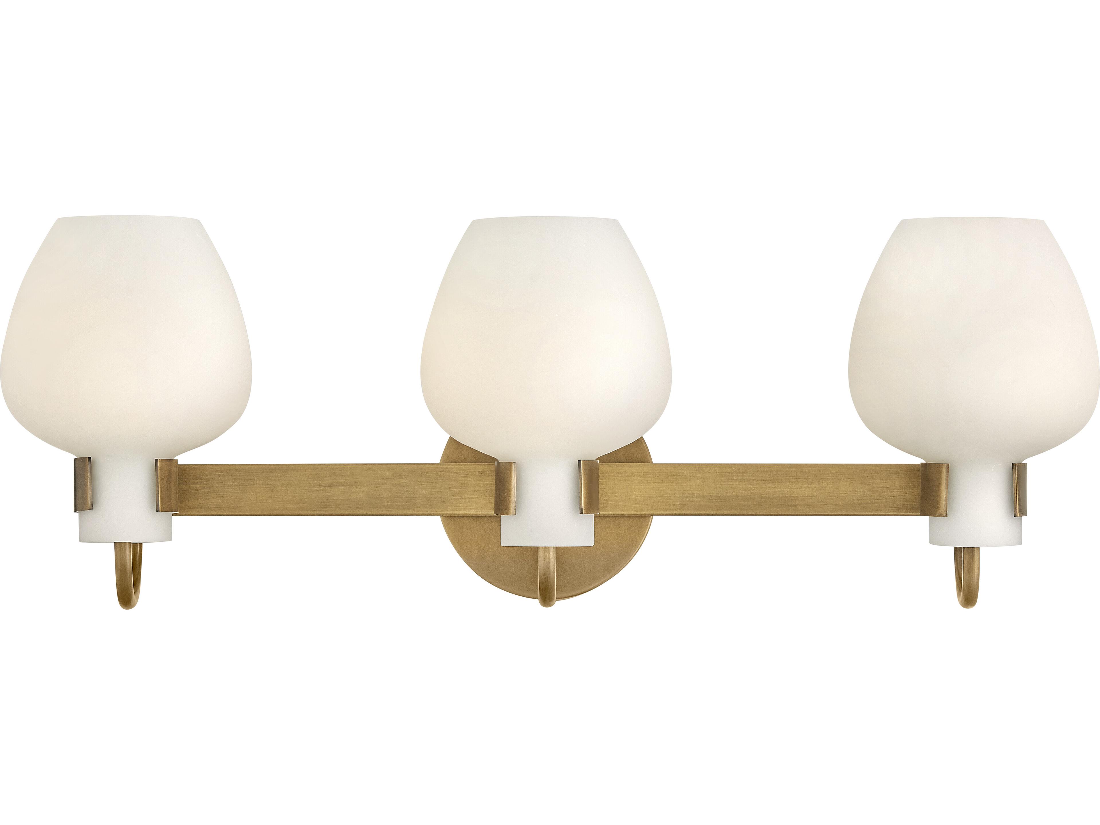 Hinkley Sylvie 3-Light Heritage Brass Vanity Light
