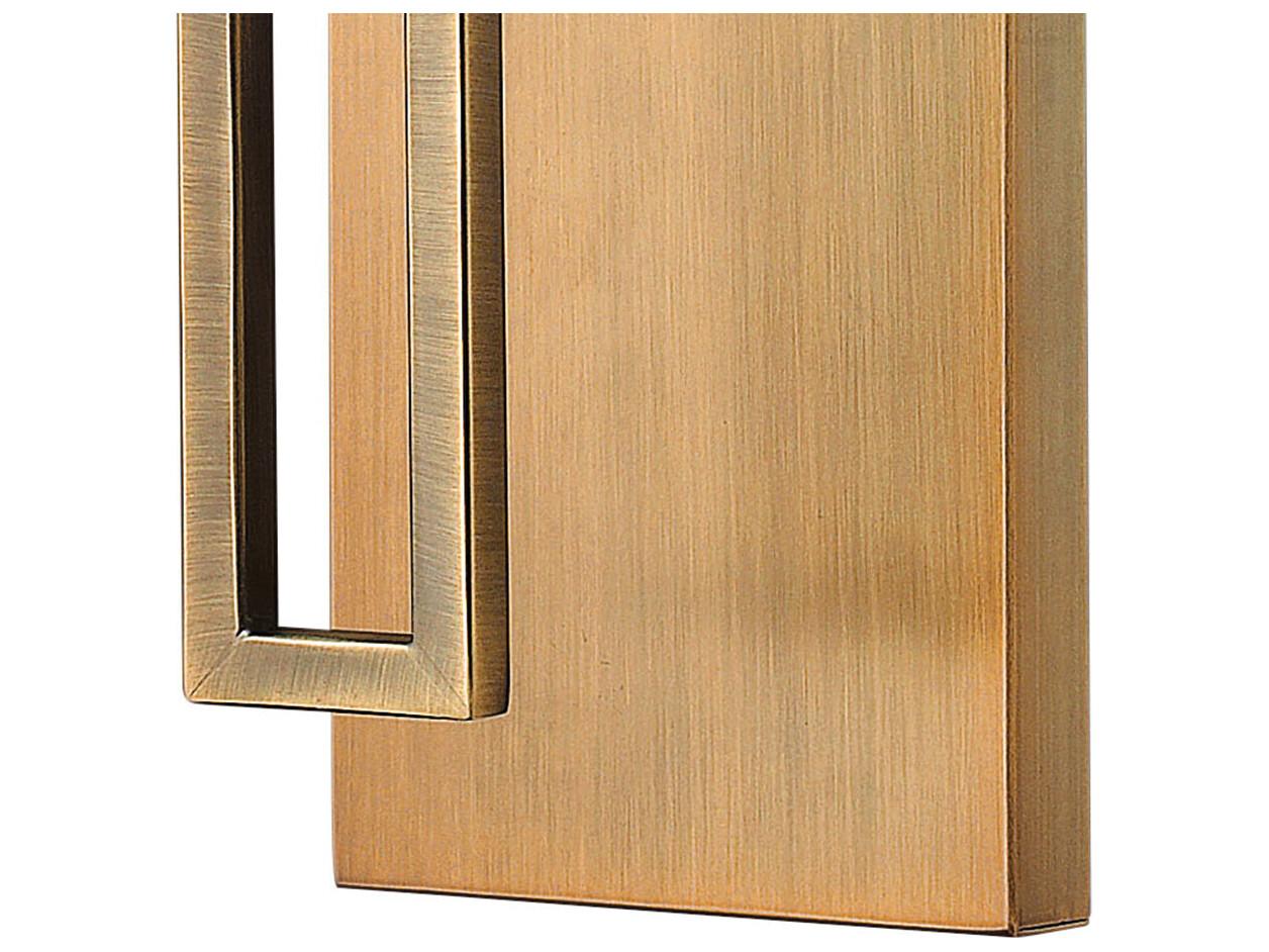 Hinkley Lanza 1-Light Brushed Bronze Glass Wall Sconce