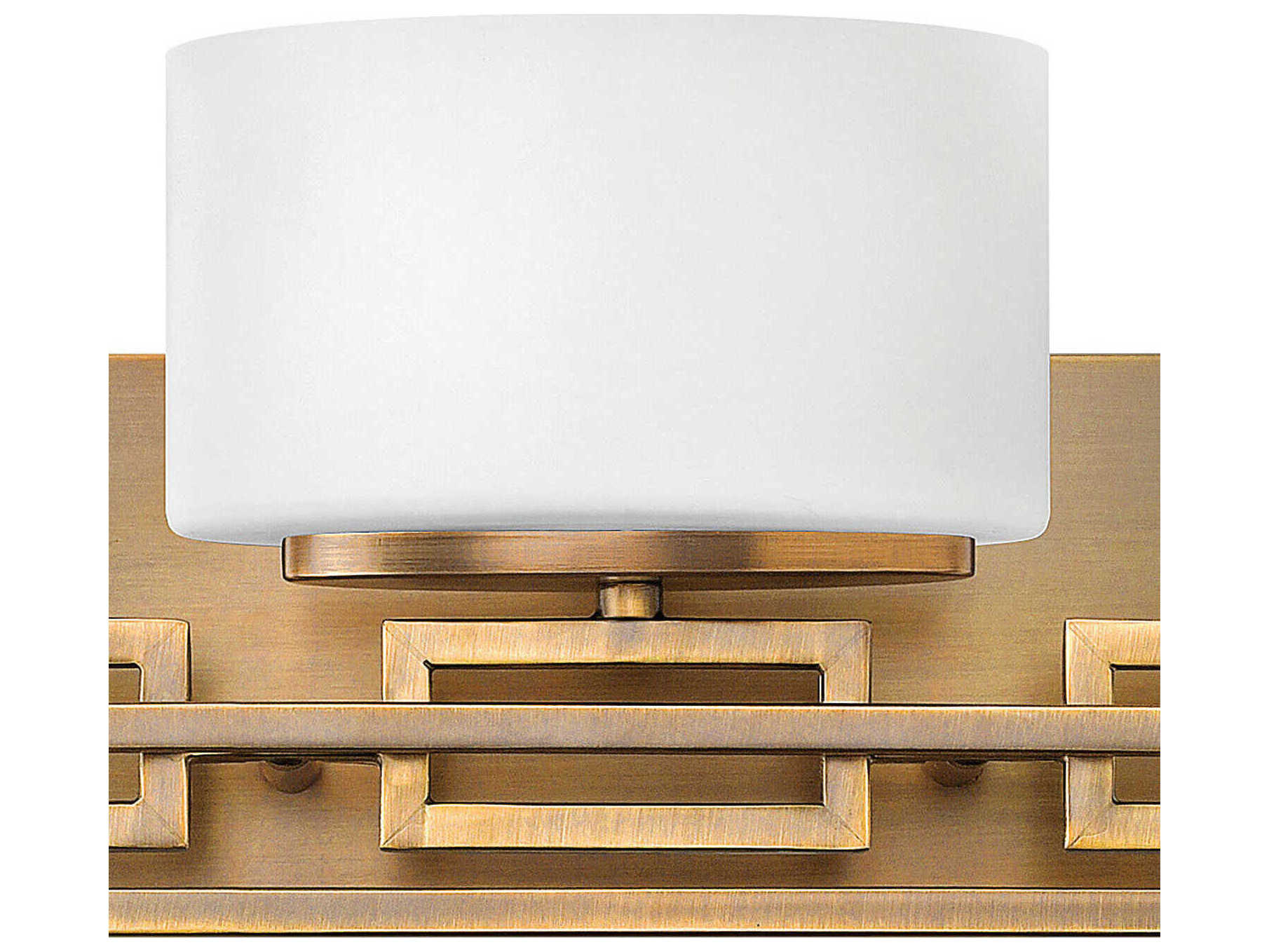 Hinkley Lanza 3-Light Brushed Bronze Glass Vanity Light