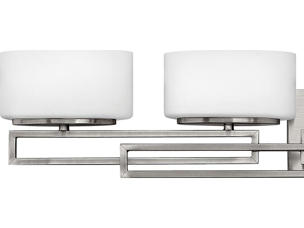 Hinkley Lanza 5-Light Antique Nickel Glass Vanity Light