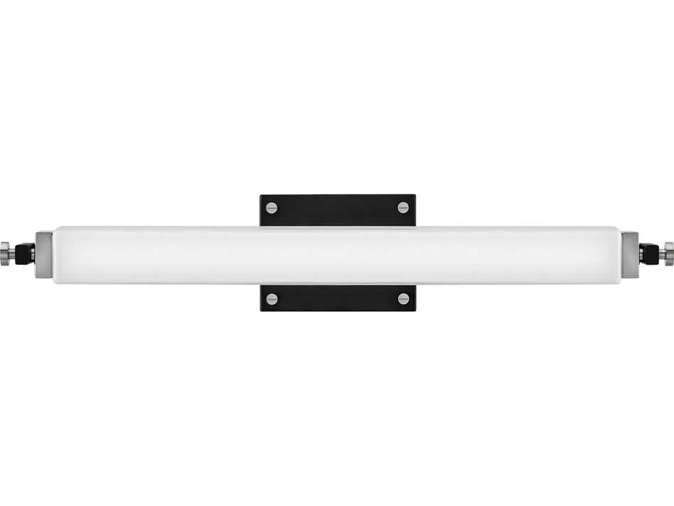 Hinkley Rollins Black Chrome Glass LED Vanity Light