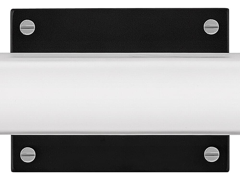 Hinkley Rollins Black Chrome Glass LED Vanity Light