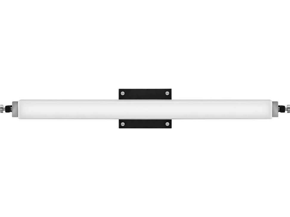 Hinkley Rollins Black Chrome Glass LED Vanity Light