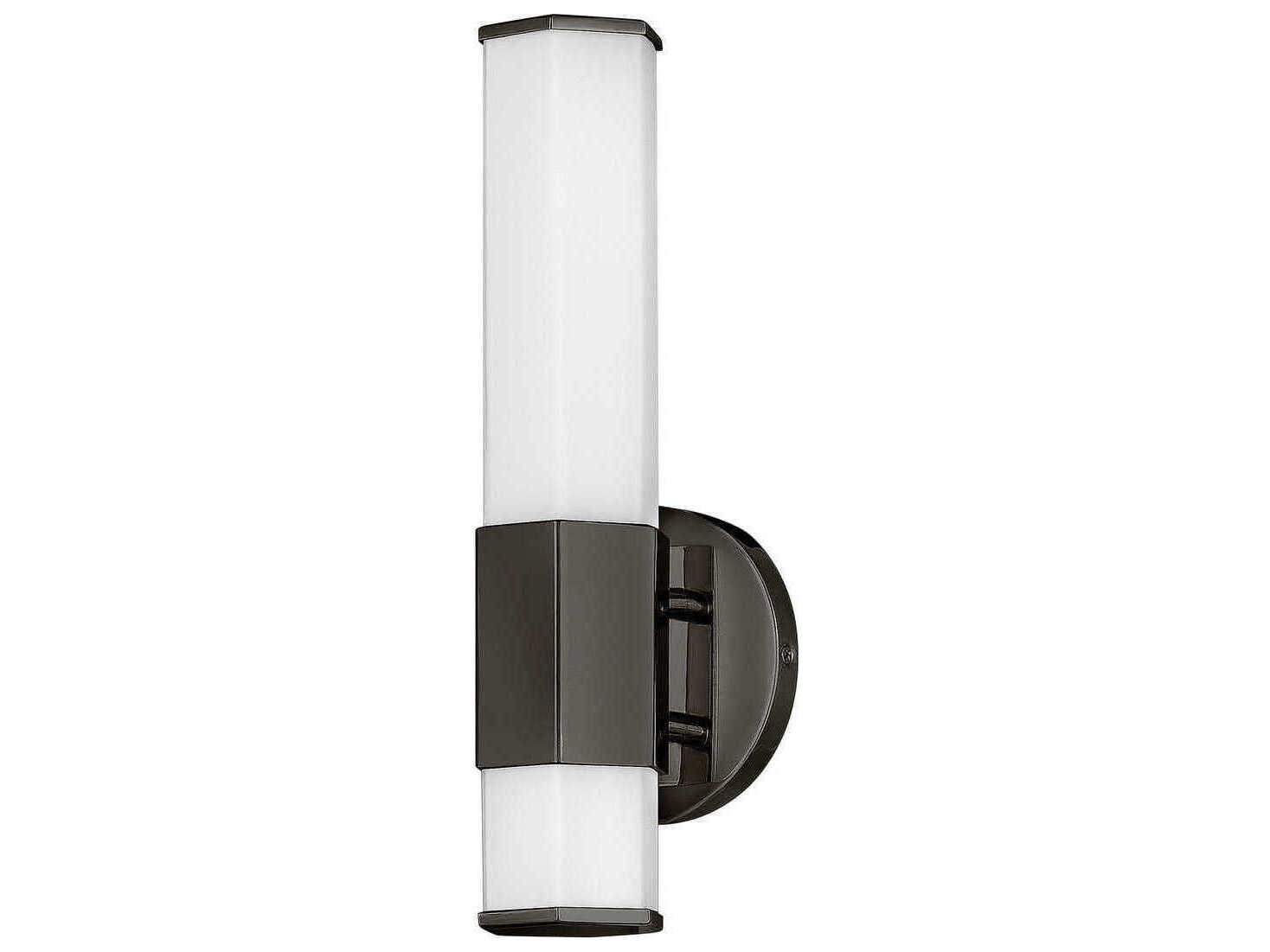 Hinkley Facet Black Oxide Glass LED Wall Sconce