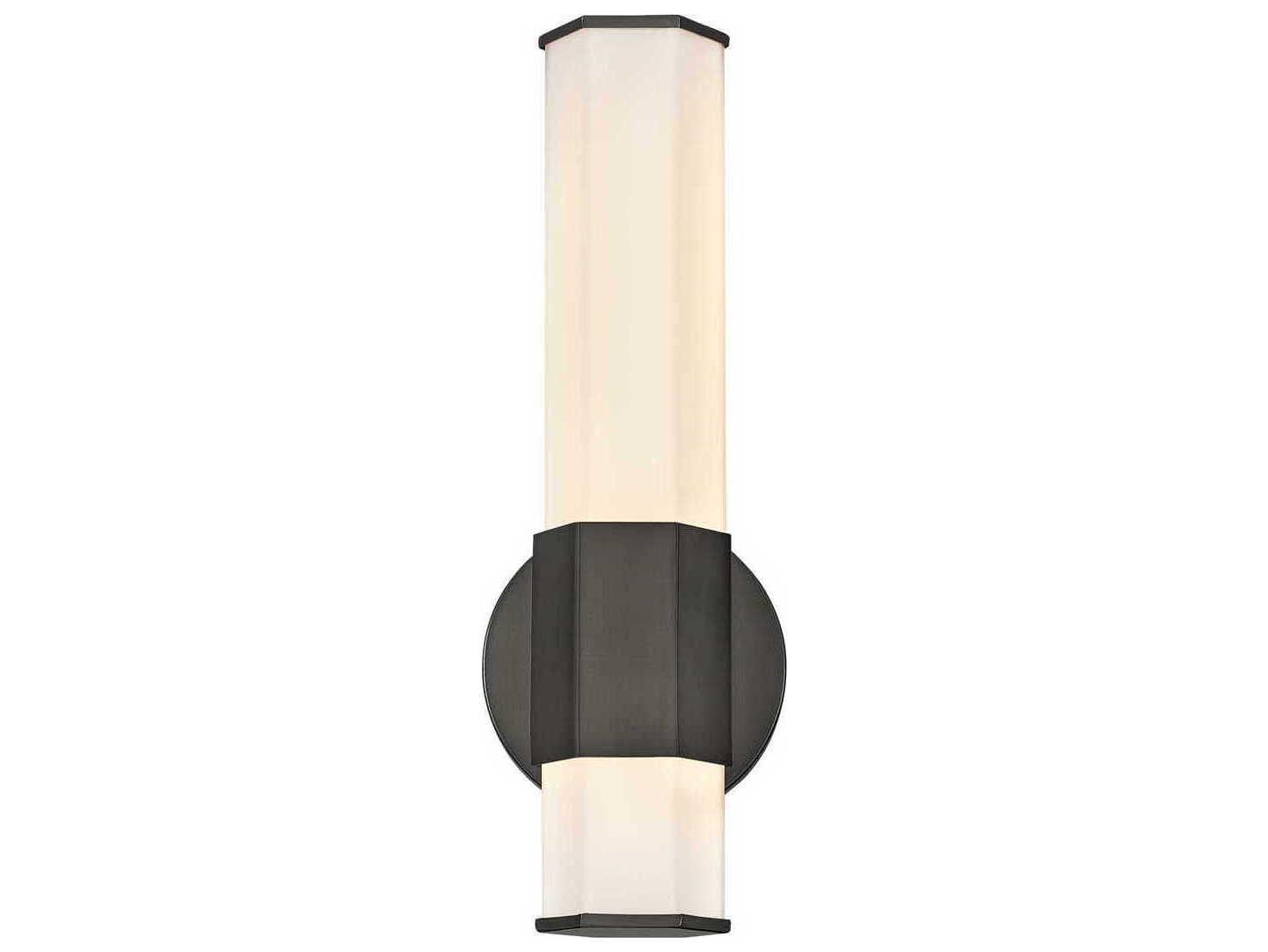 Hinkley Facet Black Oxide Glass LED Wall Sconce