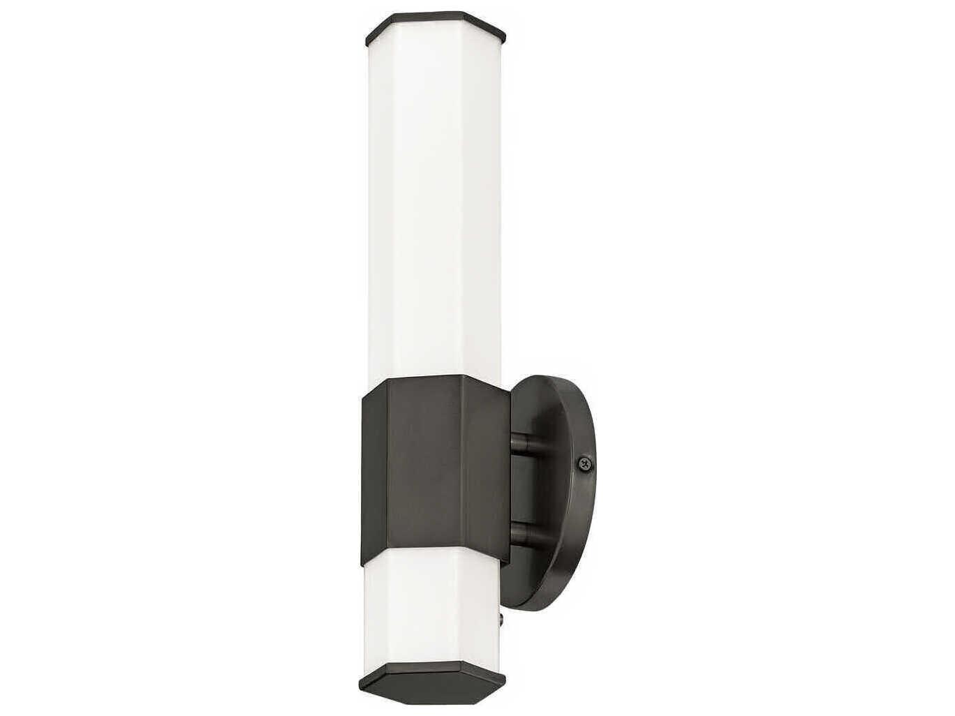 Hinkley Facet Black Oxide Glass LED Wall Sconce