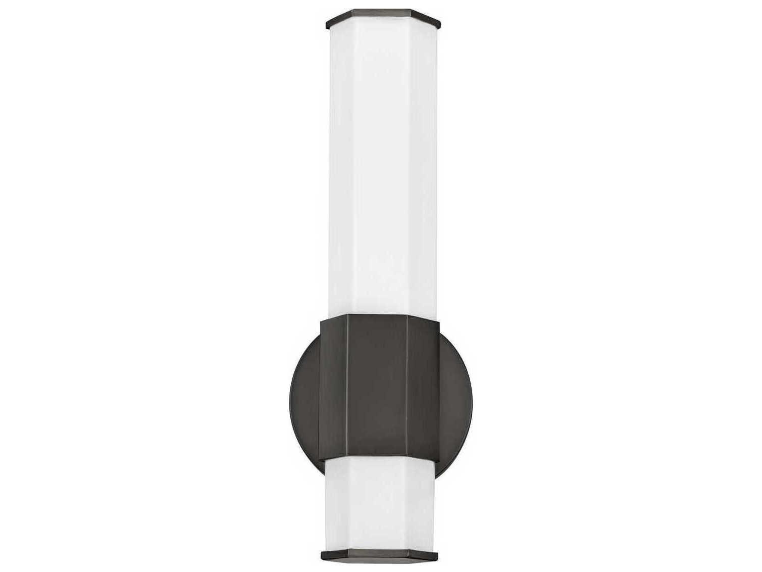 Hinkley Facet Black Oxide Glass LED Wall Sconce