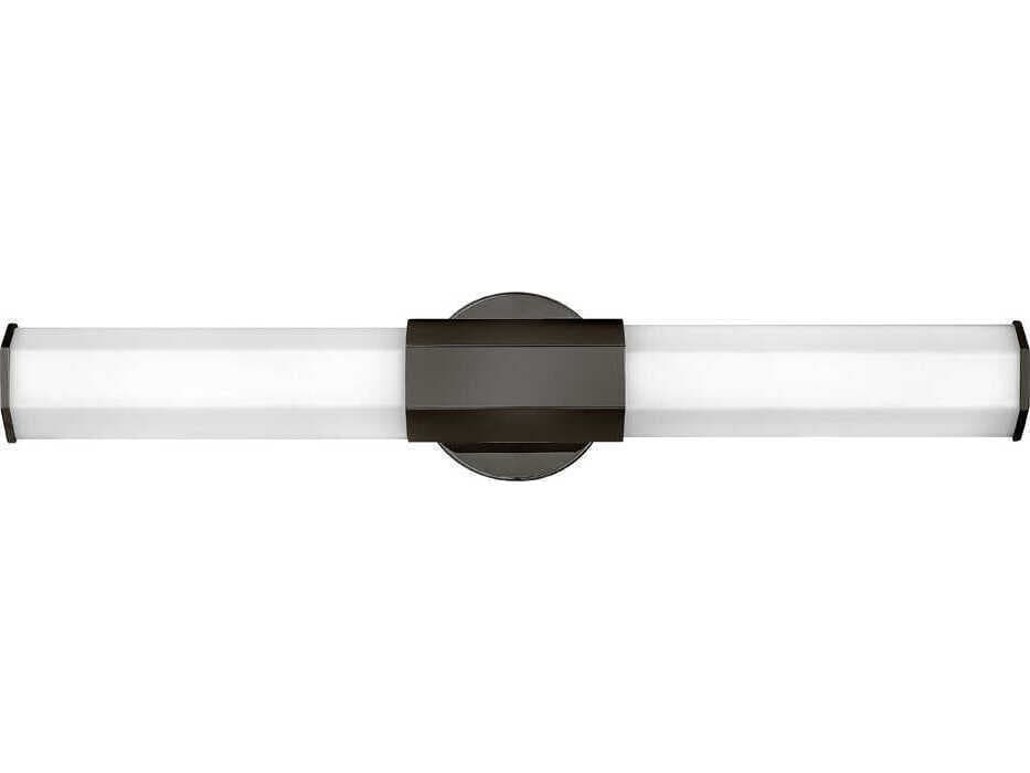 Hinkley Facet Black Oxide Glass LED Vanity Light